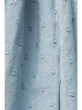 Esprit Blusentop Ärmellose Bluse aus Swiss Dot, 100 % Baumwolle