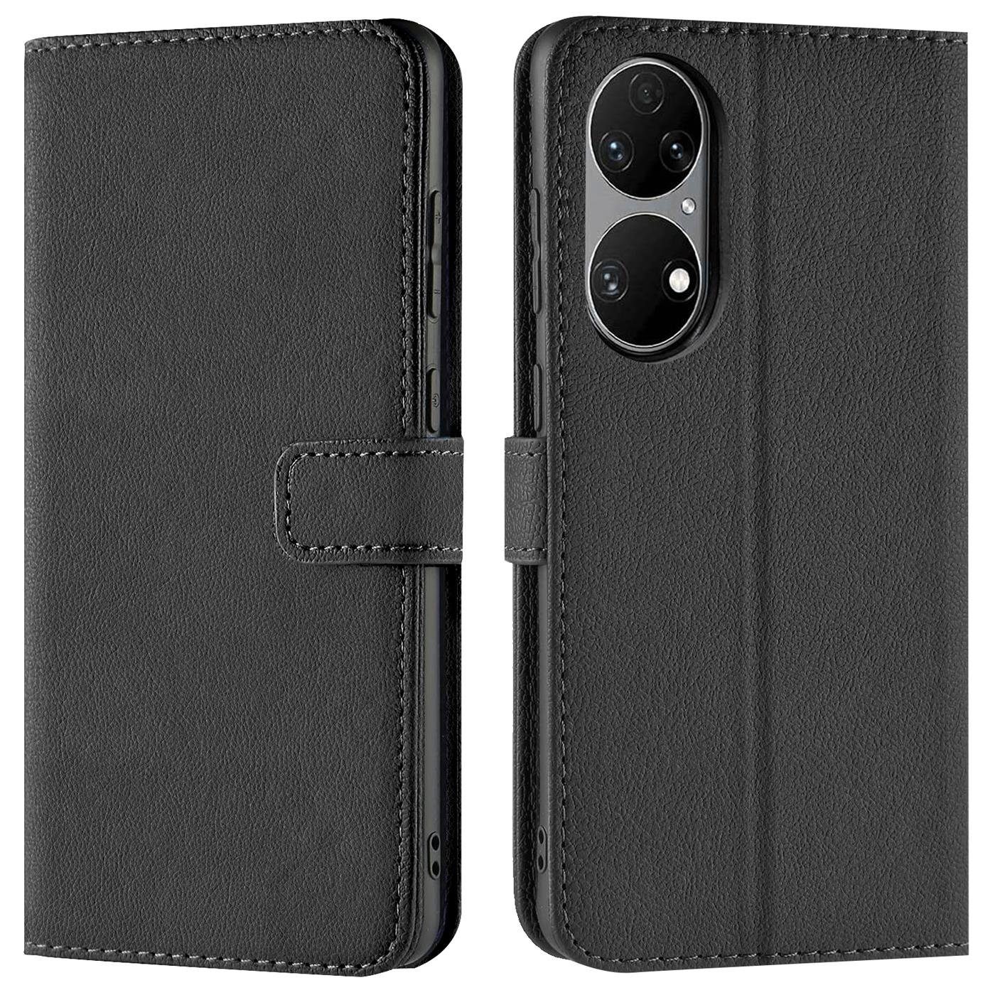 CoolGadget Handyhülle Wallet Klapp Tasche Book Case für Huawei P50 Pro 6,6 Zoll, Hülle Klapphülle Flip Cover Etui Schutzhülle