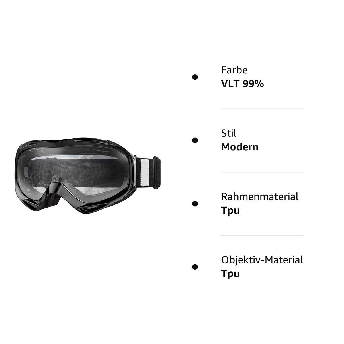 Anti-Beschlag-Beschichtung für Goggles, (Spar-Set), Damen für Skibrille und Herren Skibrille Ski Mit FeelGlad UV-Schutz