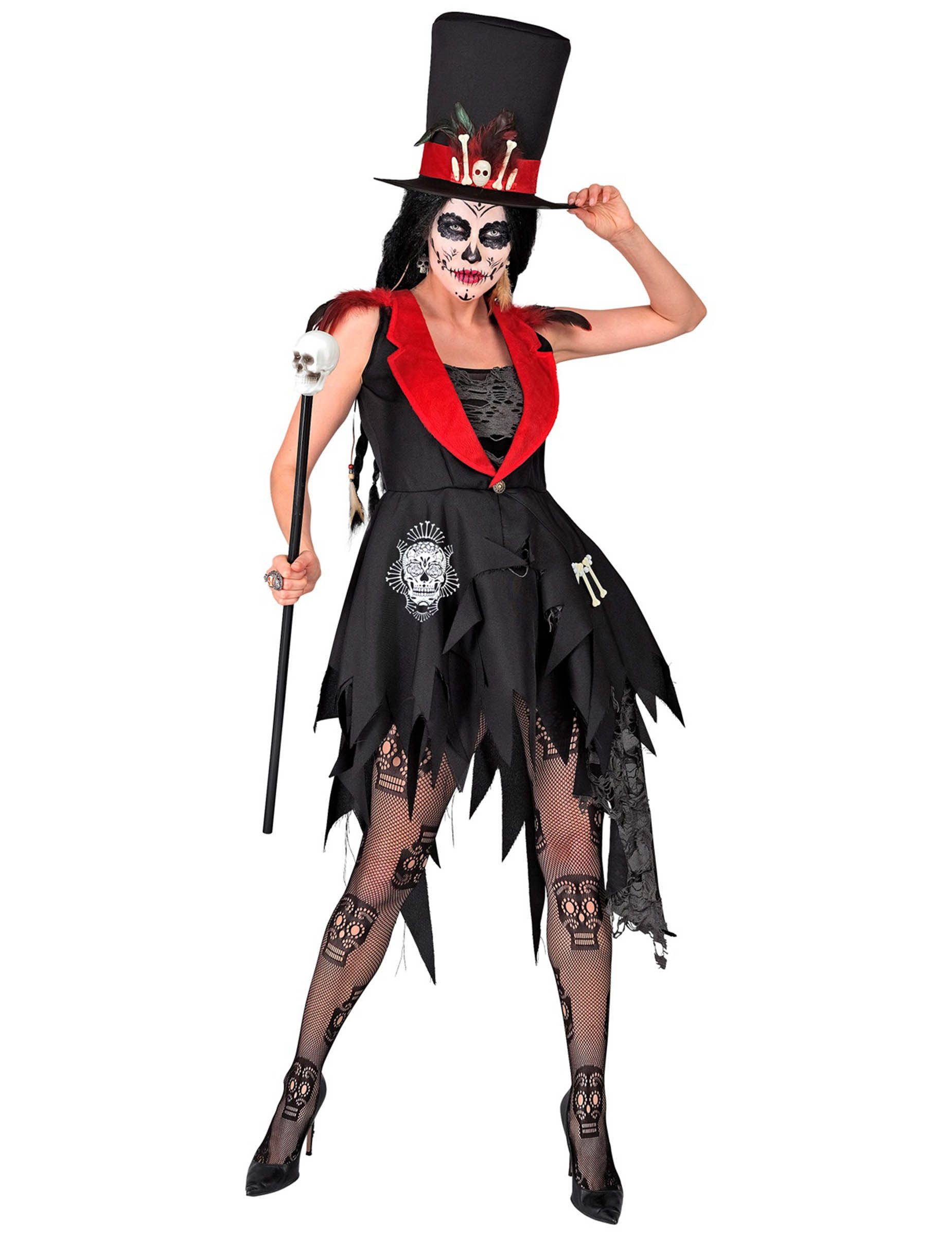 Widmann S.r.l. Monster-Kostüm Voodoo Priesterin Kostüm für Damen