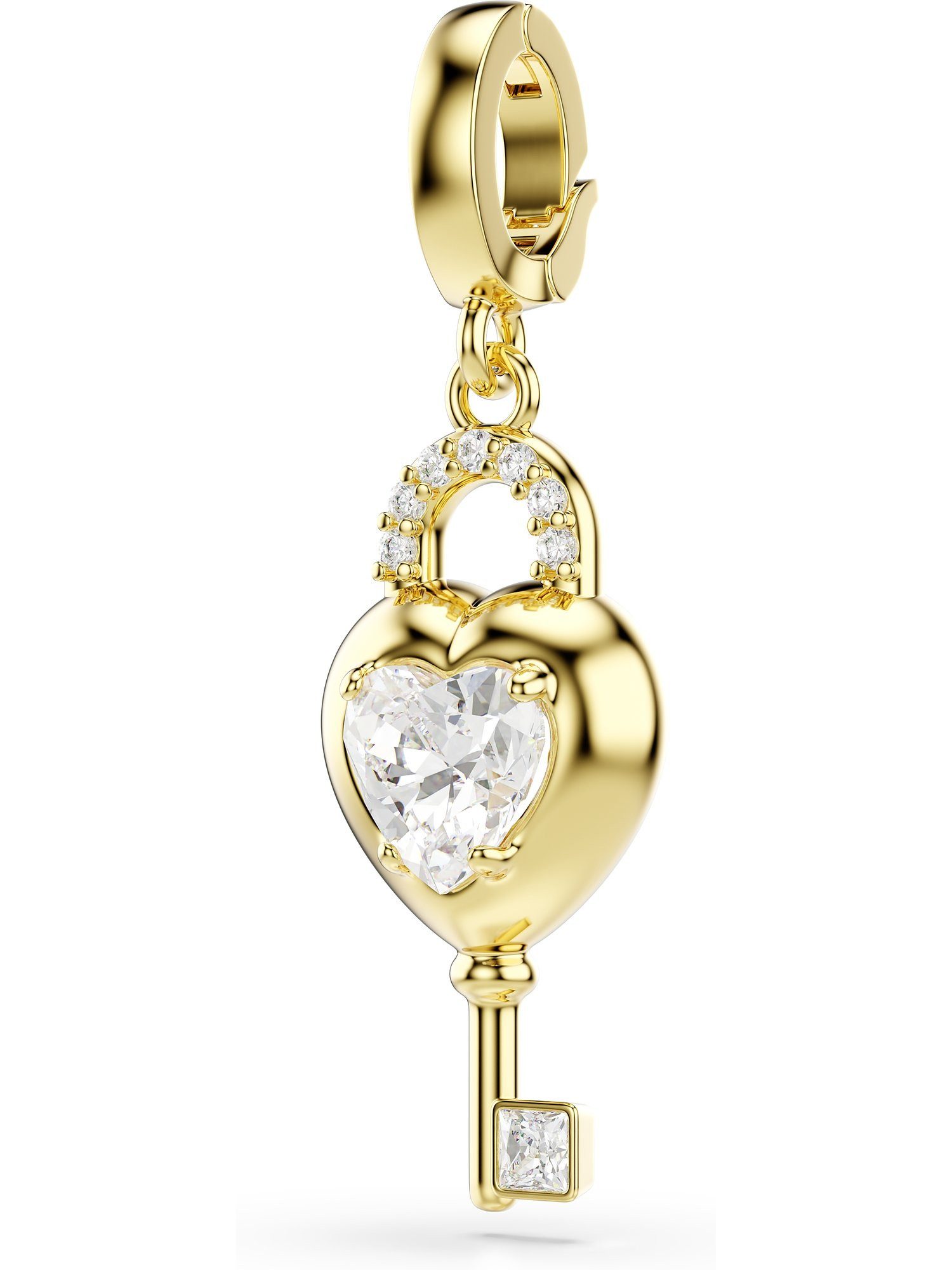 Swarovski Kettenanhänger Swarovski Damen-Charm Metall 1 Swarovski-Kristall