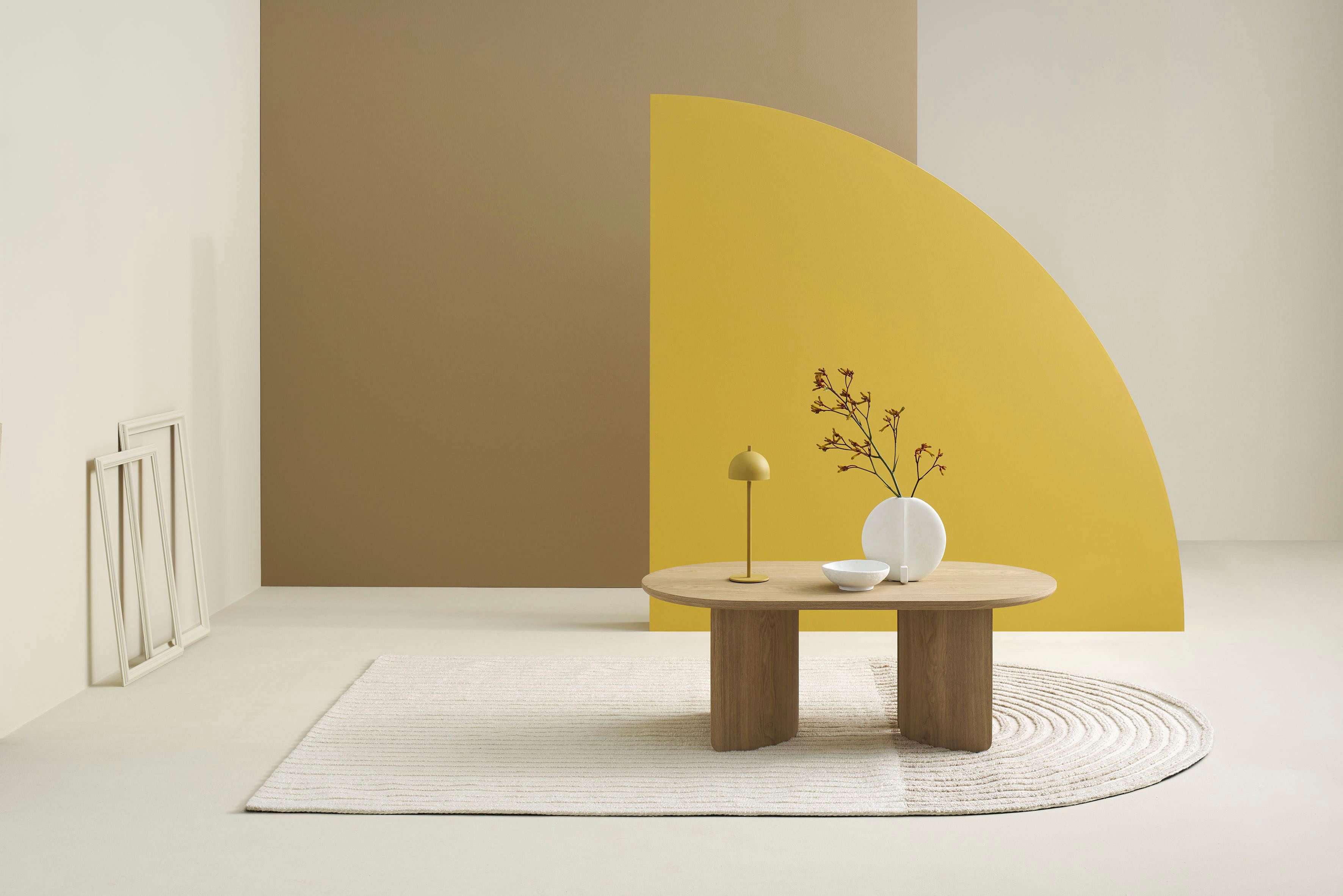 SCHÖNER WOHNEN-Kollektion Couchtisch TROMS (1-St), 110 cm, mit variabel montierbarem Untergestell