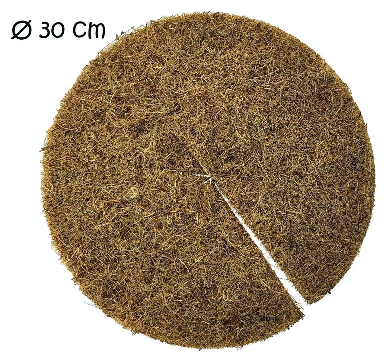 Lucht Kokosscheibe Kokos Mulchscheibe 300mm Braun 1 Stück Pflanzenschutz, (Stück, 1-St., Kokos-Mulchscheibe), Kübelabdeckung Pflanzenabdeckung Winterschutzmatte