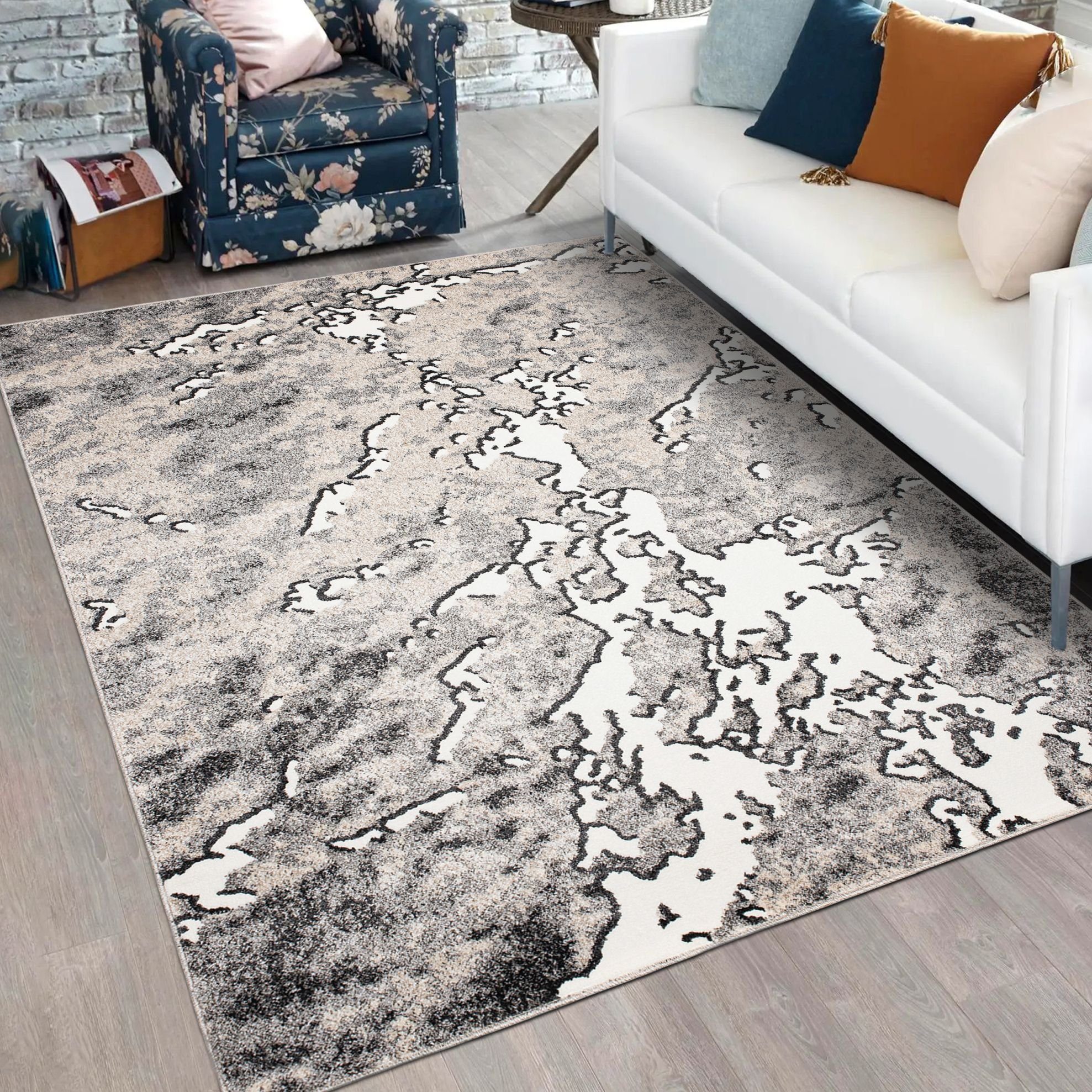 Mazovia Designteppich Modern Teppich für Wohnzimmer günstig online kaufen