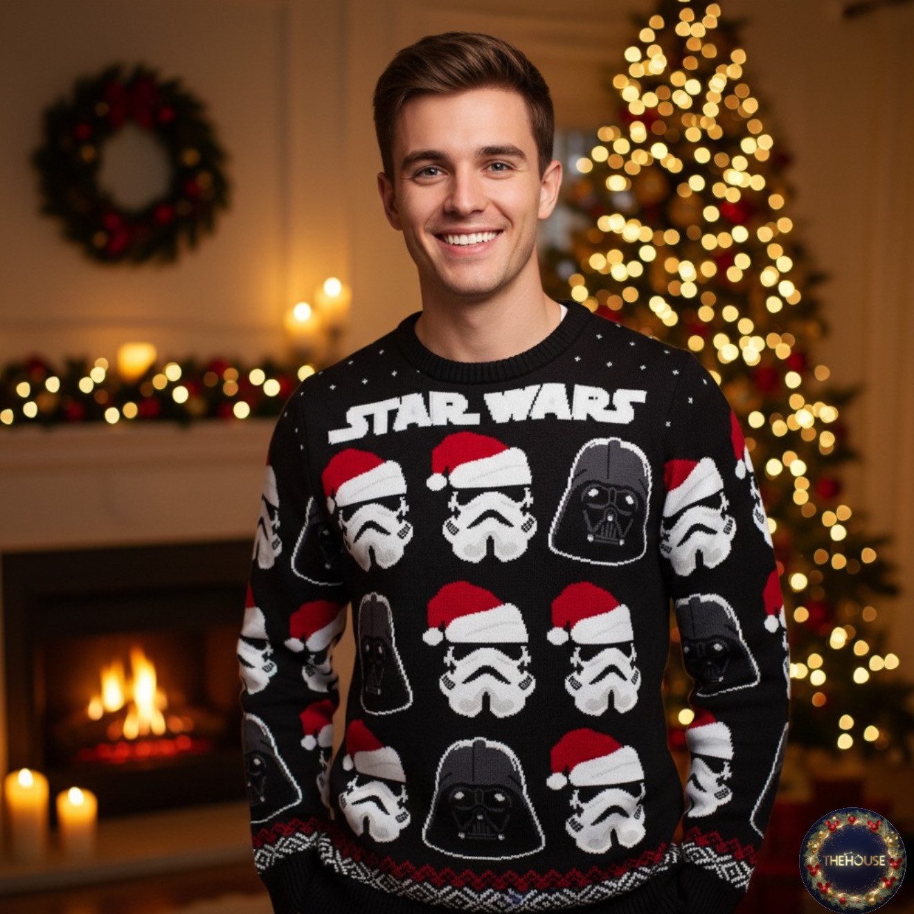 Disney Weihnachtspullover Star Wars Weihnachtspullover Darth Vader, Stormtr günstig online kaufen