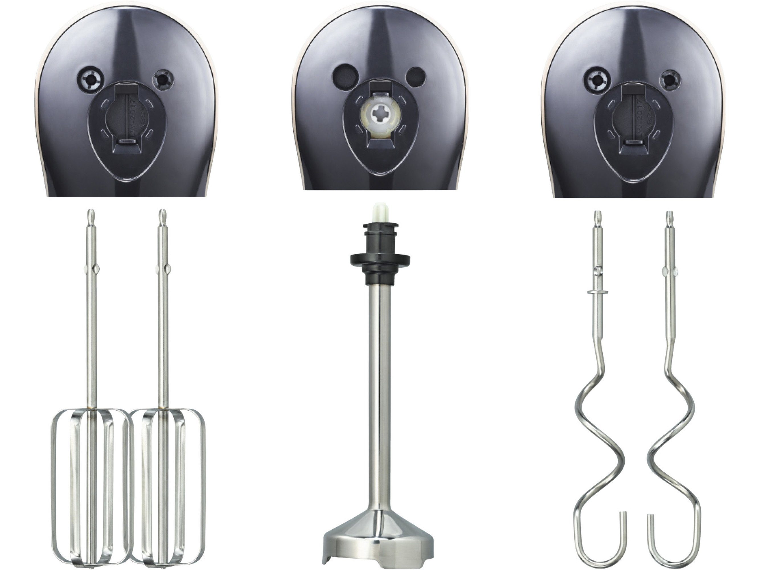 SOLIS OF SWITZERLAND Handmixer Hand & Stick, Typ 8371, 400 W, Aufbewahrungsbox, 7 spülmaschinenfeste Aufsätze