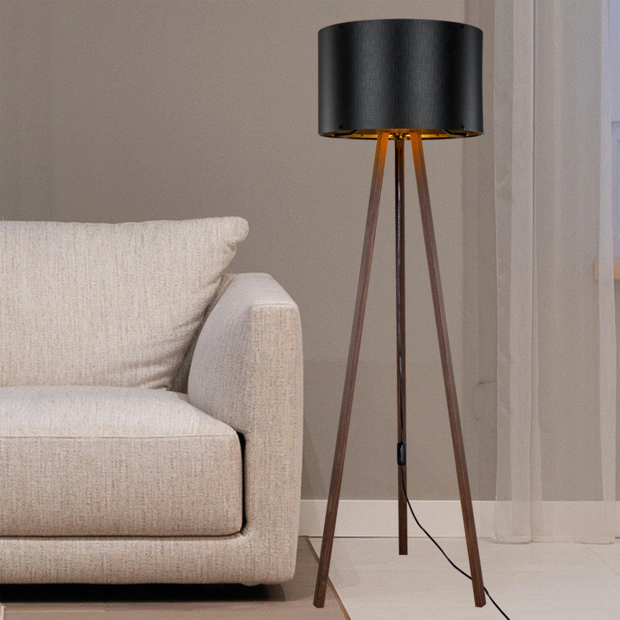 lux.pro Stehlampe, ohne Leuchtmittel, »Keynes« Standleuchte günstig online kaufen