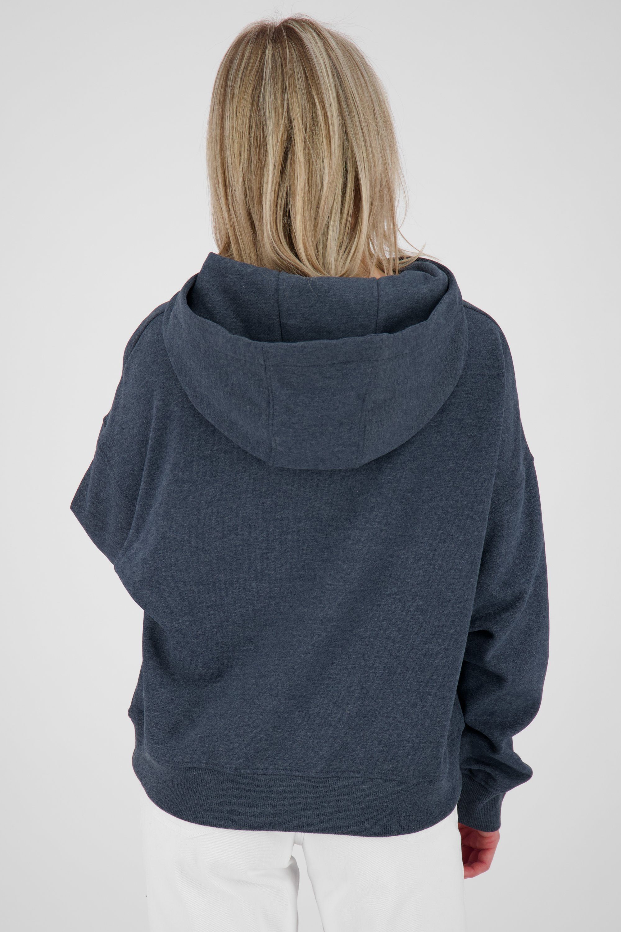 Damen melange Kapuzensweatshirt A Sweat Kickin Alife marine JerraAK &