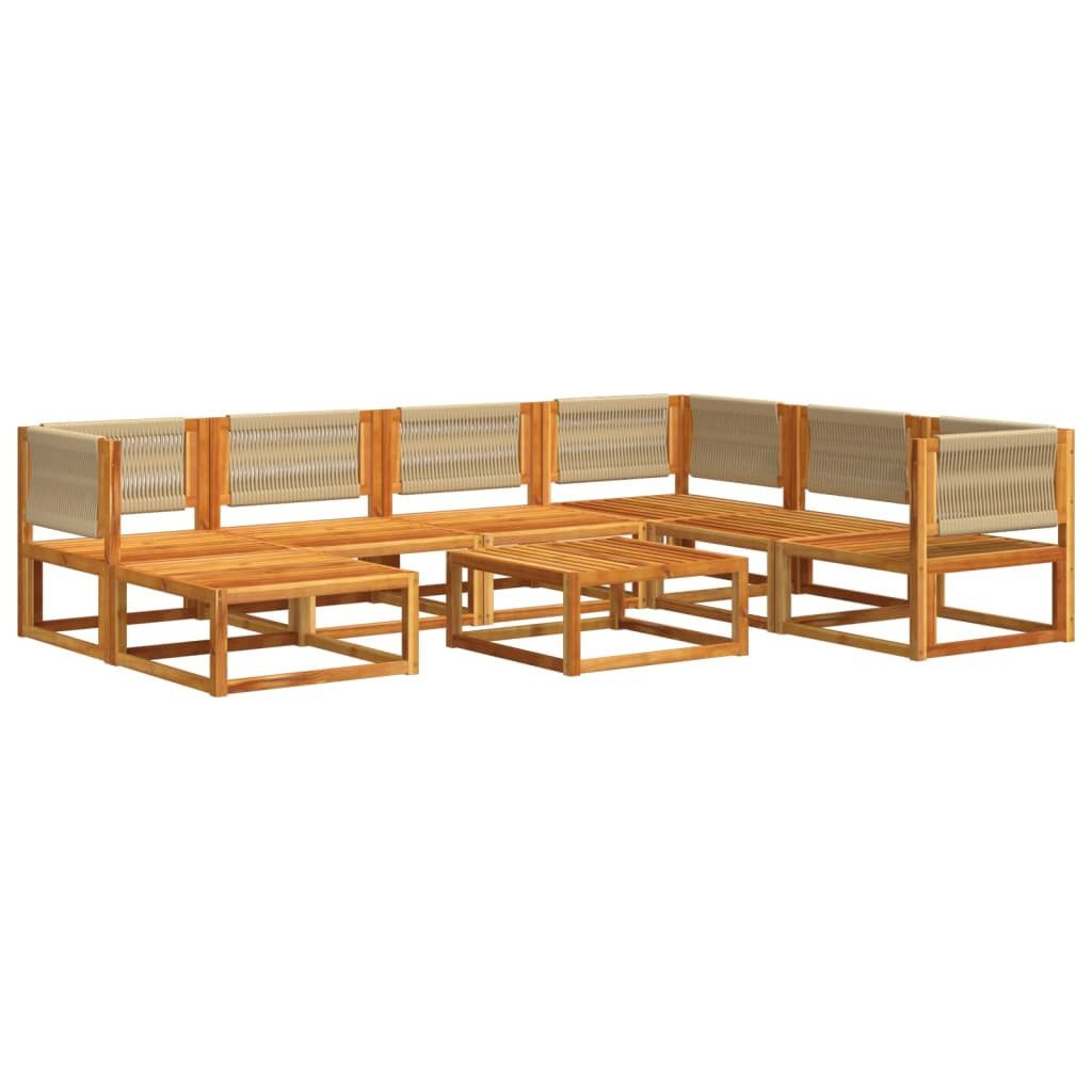 vidaXL Loungesofa 8-tlg. Garten-Sofagarnitur mit Kissen günstig online kaufen