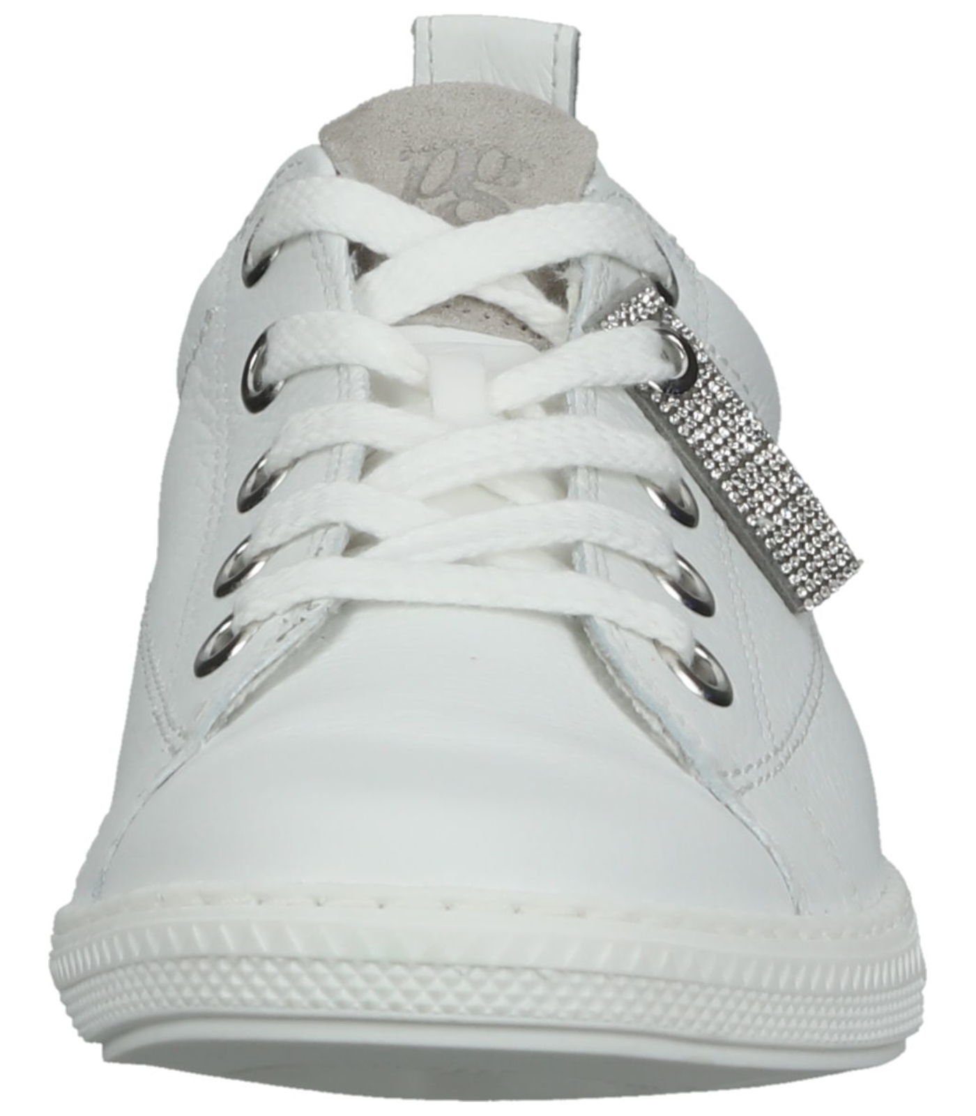 white/pearl Green Glattleder Sneaker Sneaker Paul