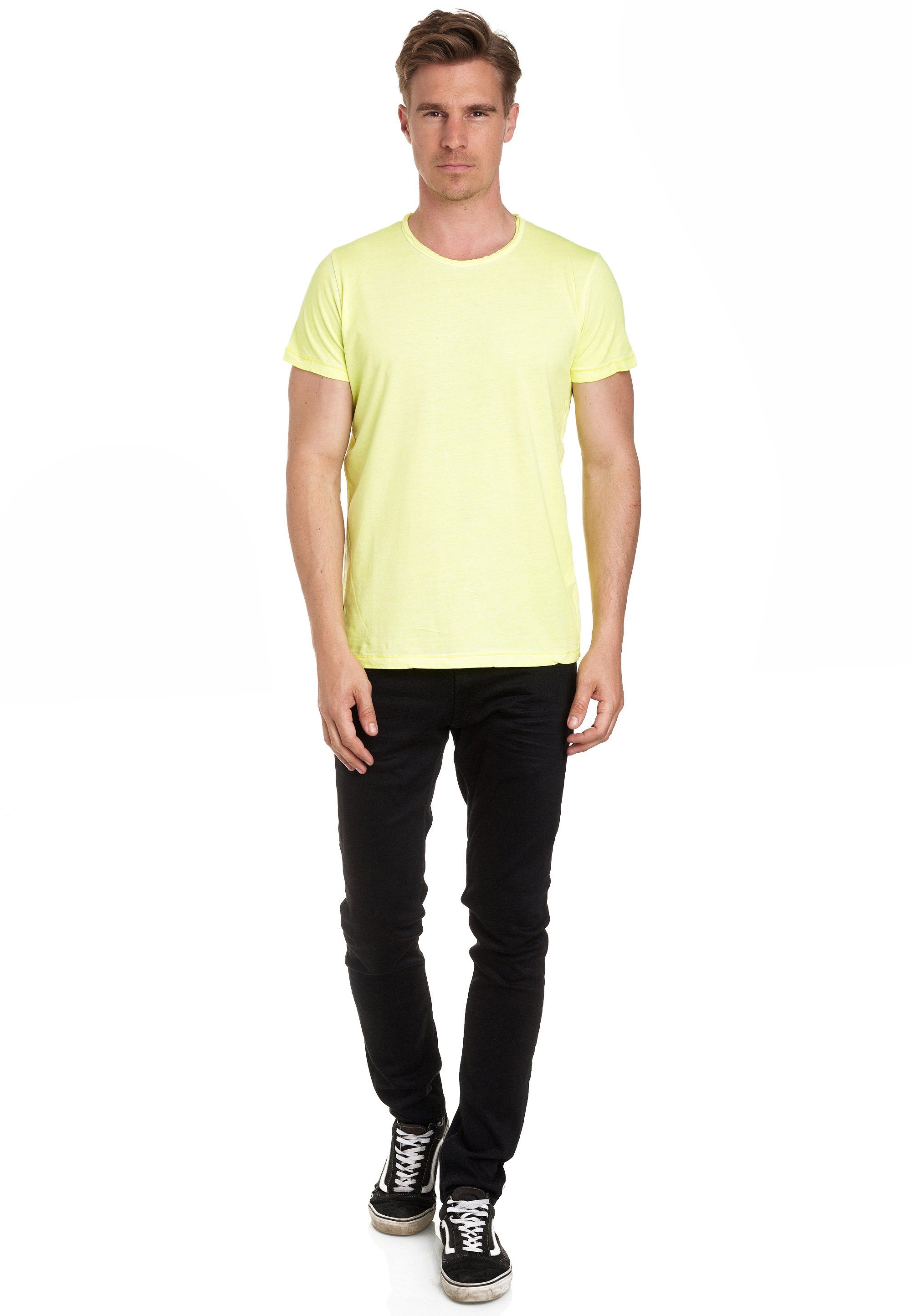 gelb in Vintage-Optik T-Shirt angesagter Rusty Neal