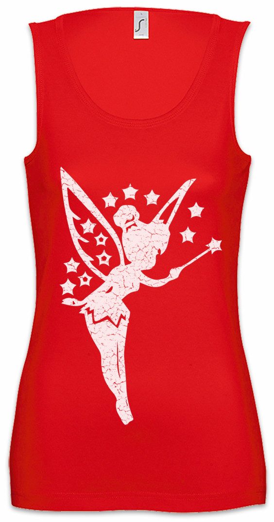 Tanktop Fairy V Ärmelloses Damen T-Shirt Fairies Fee Prinzessin Einhorn Nymphe
