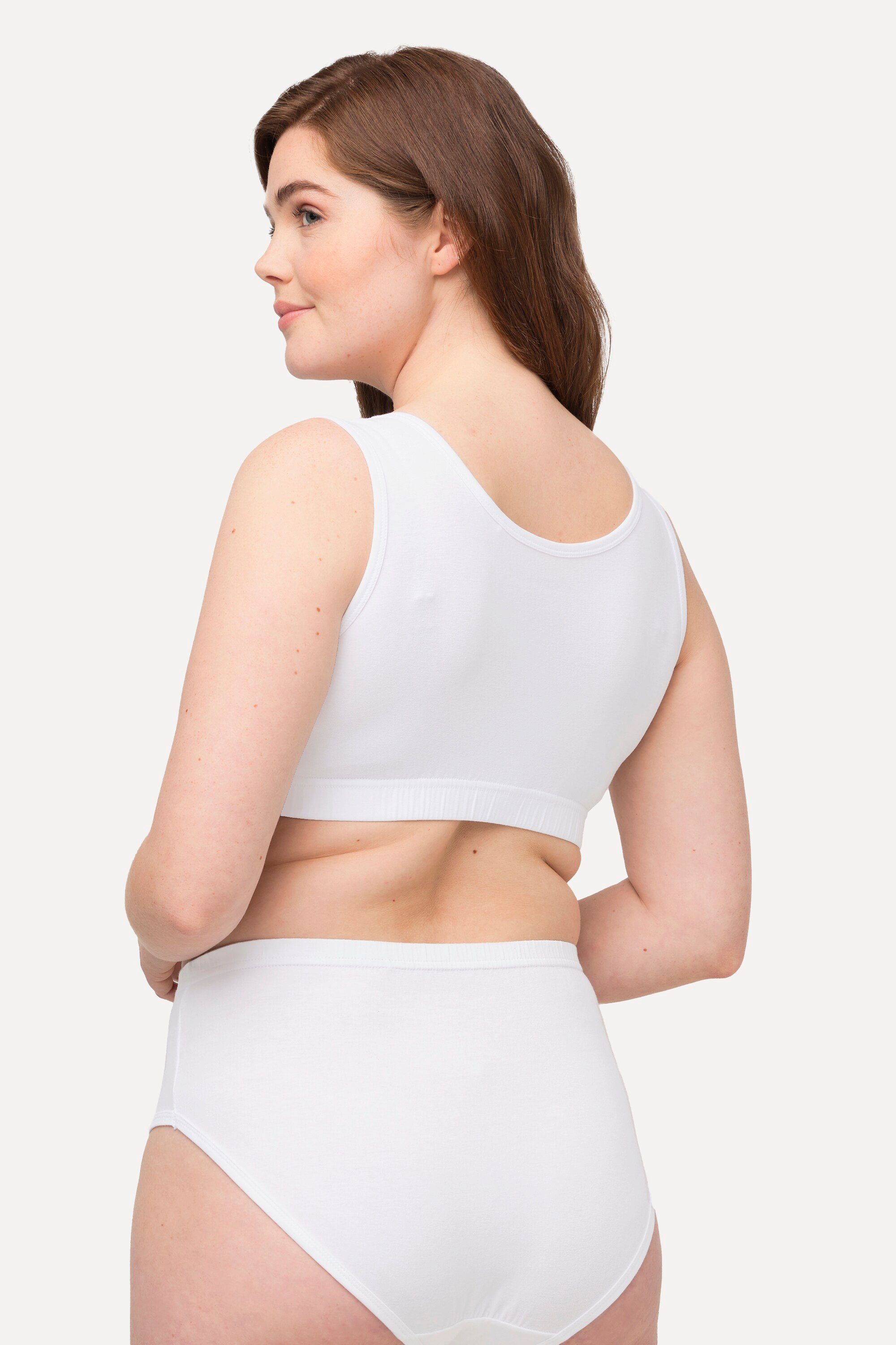 Ulla Popken Bügel-BH Bustier breite Träger Biobaumwolle