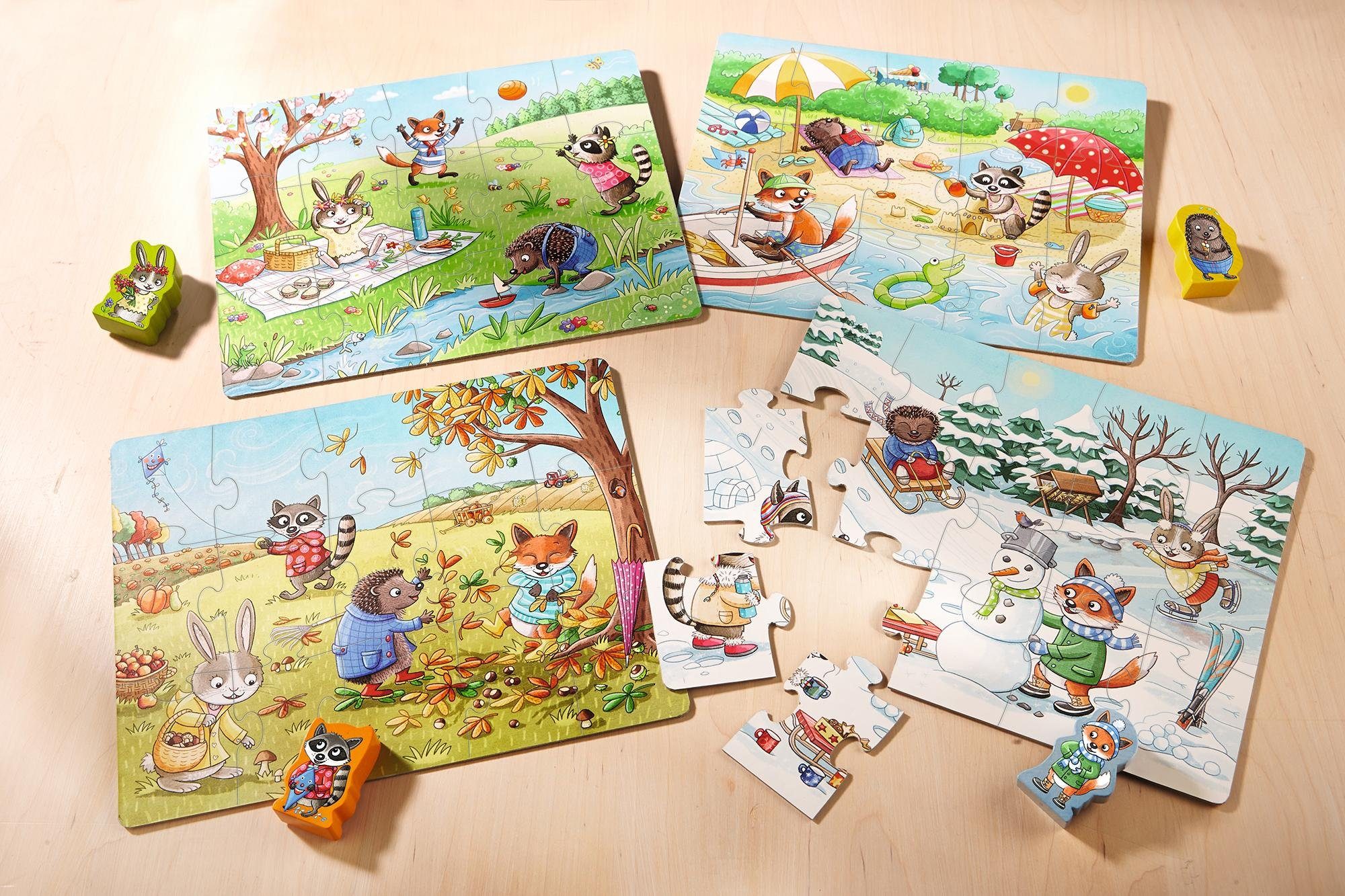 Haba Puzzle Jahreszeiten, 60 Puzzleteile günstig online kaufen