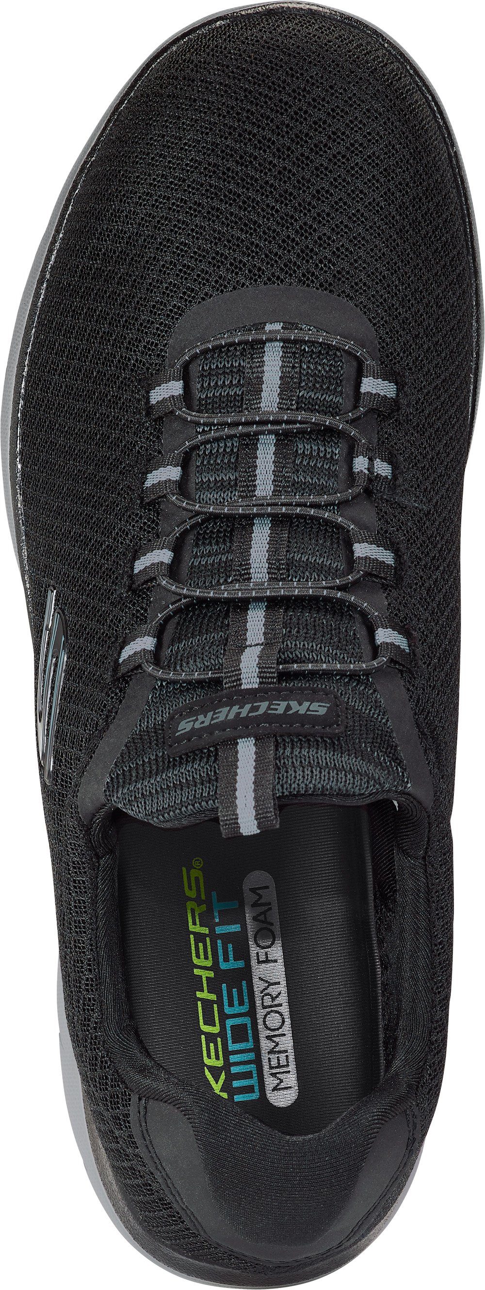 Skechers Slip-On Sneaker aus Flachstrick-Mesh mit bequemer Memory-Foam-Innensohle – Bild 5 von 5