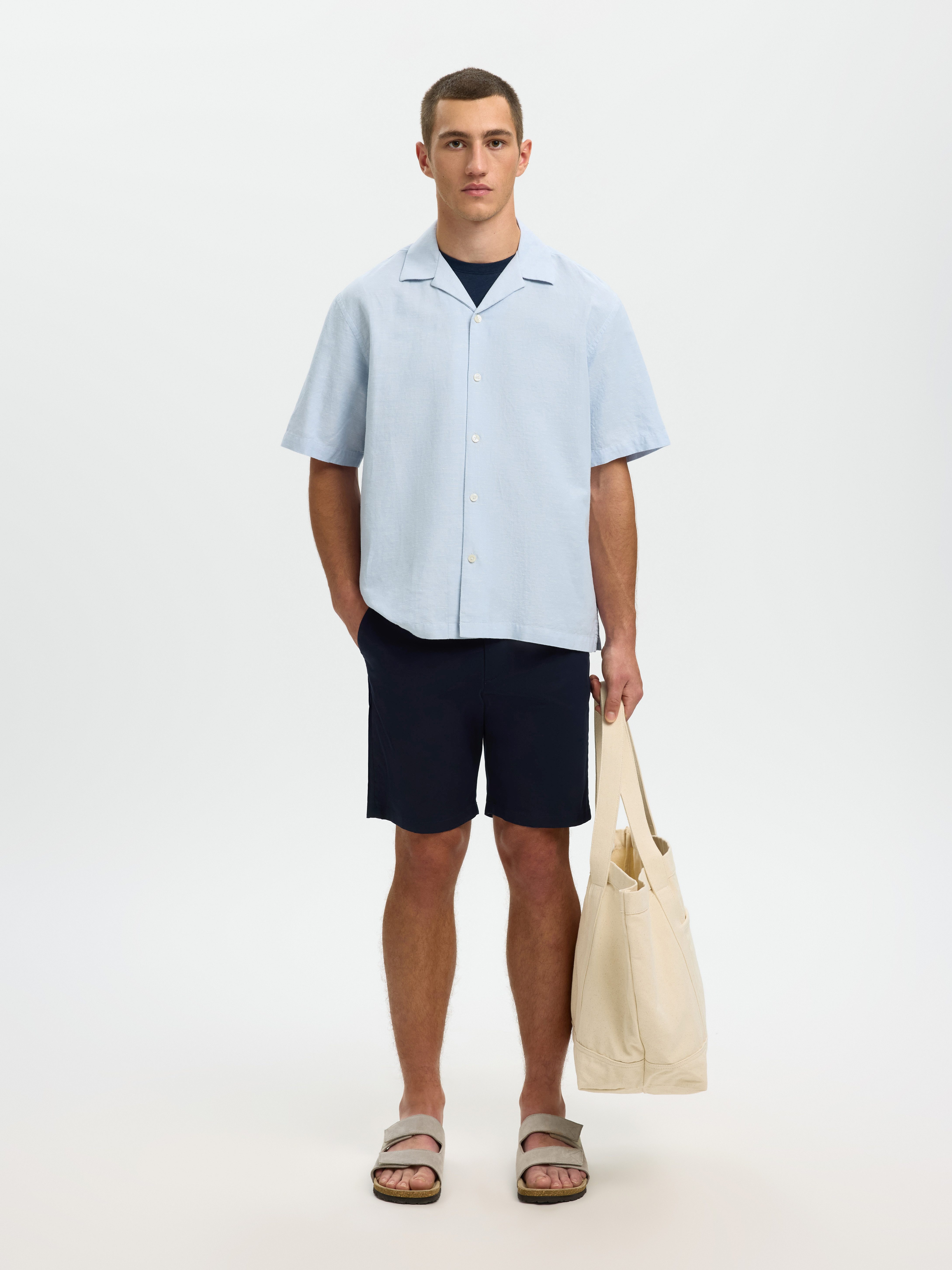 Selected Chinoshorts SLHSLIM-MILES FLEX SHORTS NOOS Baumwollmischung, slim fitslim fit