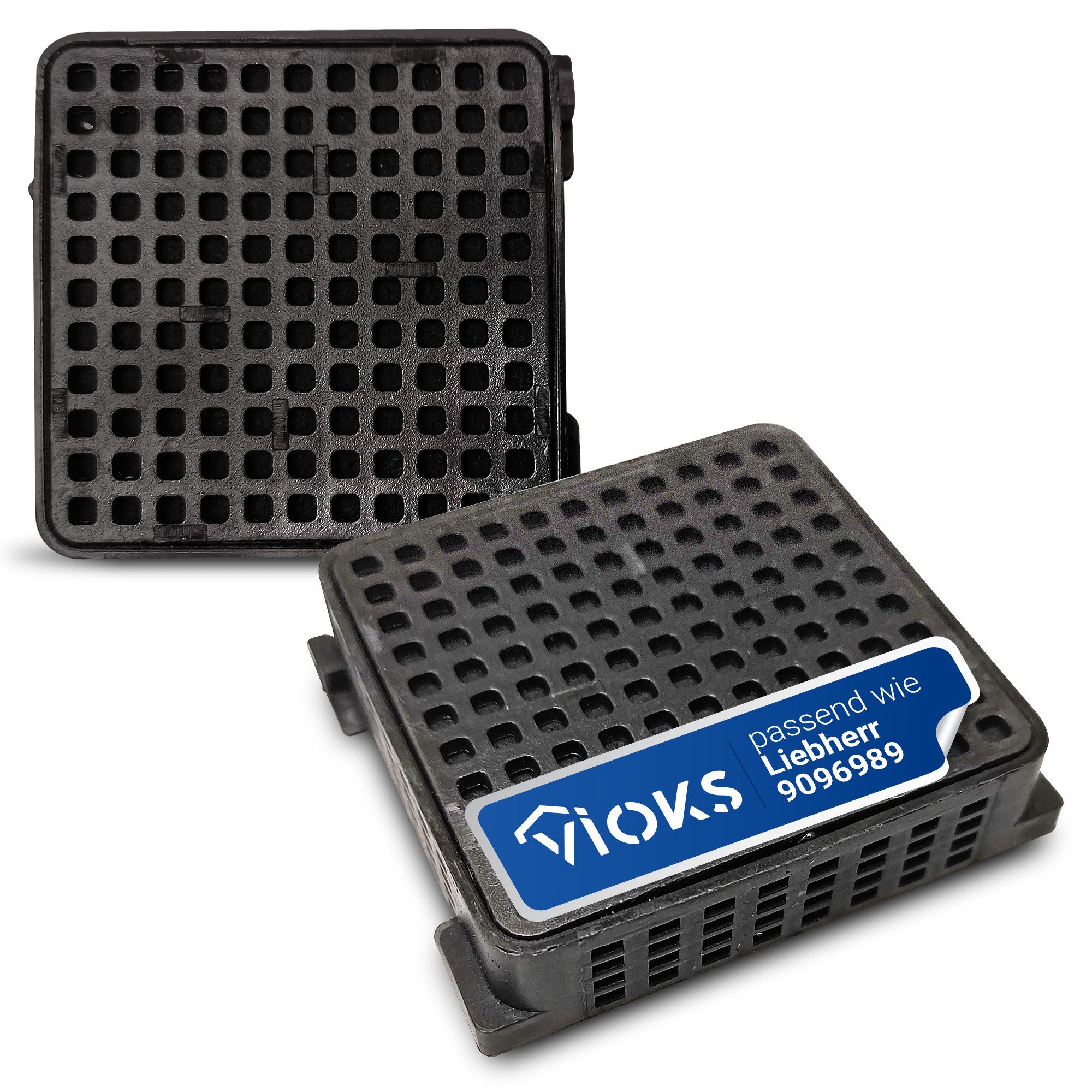 VIOKS Kohlefilter Aktivkohlefilter Ersatz für Liebherr FreshAir 9096989, für Kühlschrank KühlGefrierKombination