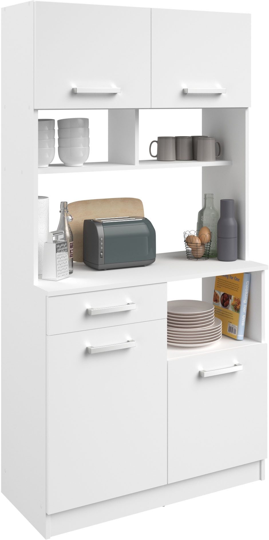 Parisot Buffet Uno, (B/H/T ca. 90x177x42) (1-St) Stauraum, zeitlos, variabel nutzbar, ohne Elektrogeräte