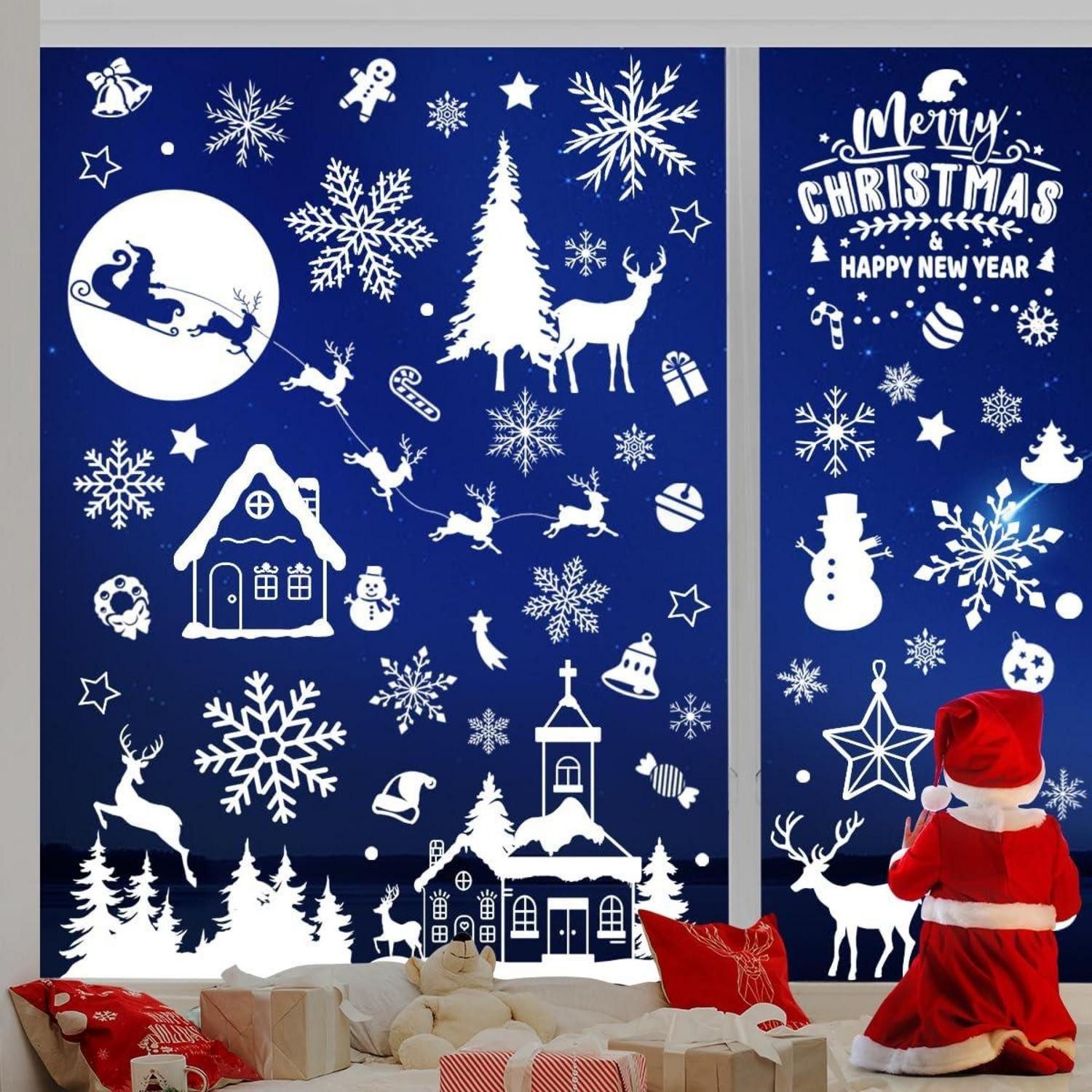 LuxusKollektion Dekohänger Fensterbilder Weihnachten Selbstklebend Groß günstig online kaufen