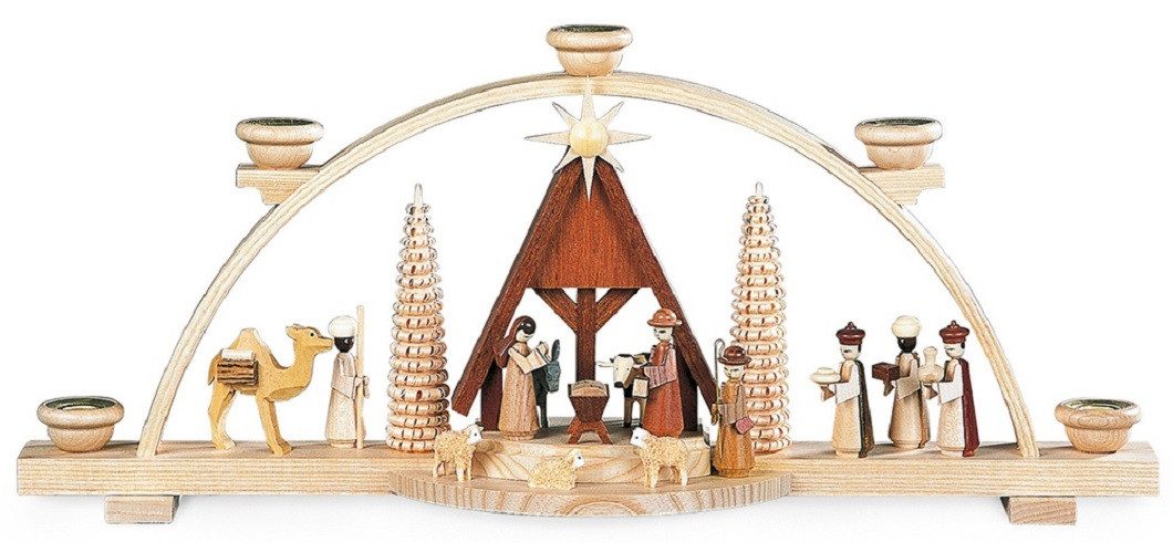 Schwibbogen Müller Schwibbogen Christi Geburt mit Krippe