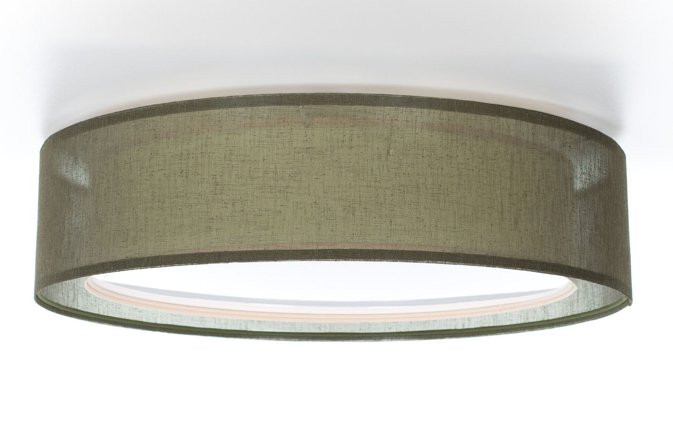 Licht-Erlebnisse Deckenleuchte ADORO, ohne Leuchtmittel, E27 D: 50 cm Grün 2-flammig rund Modern