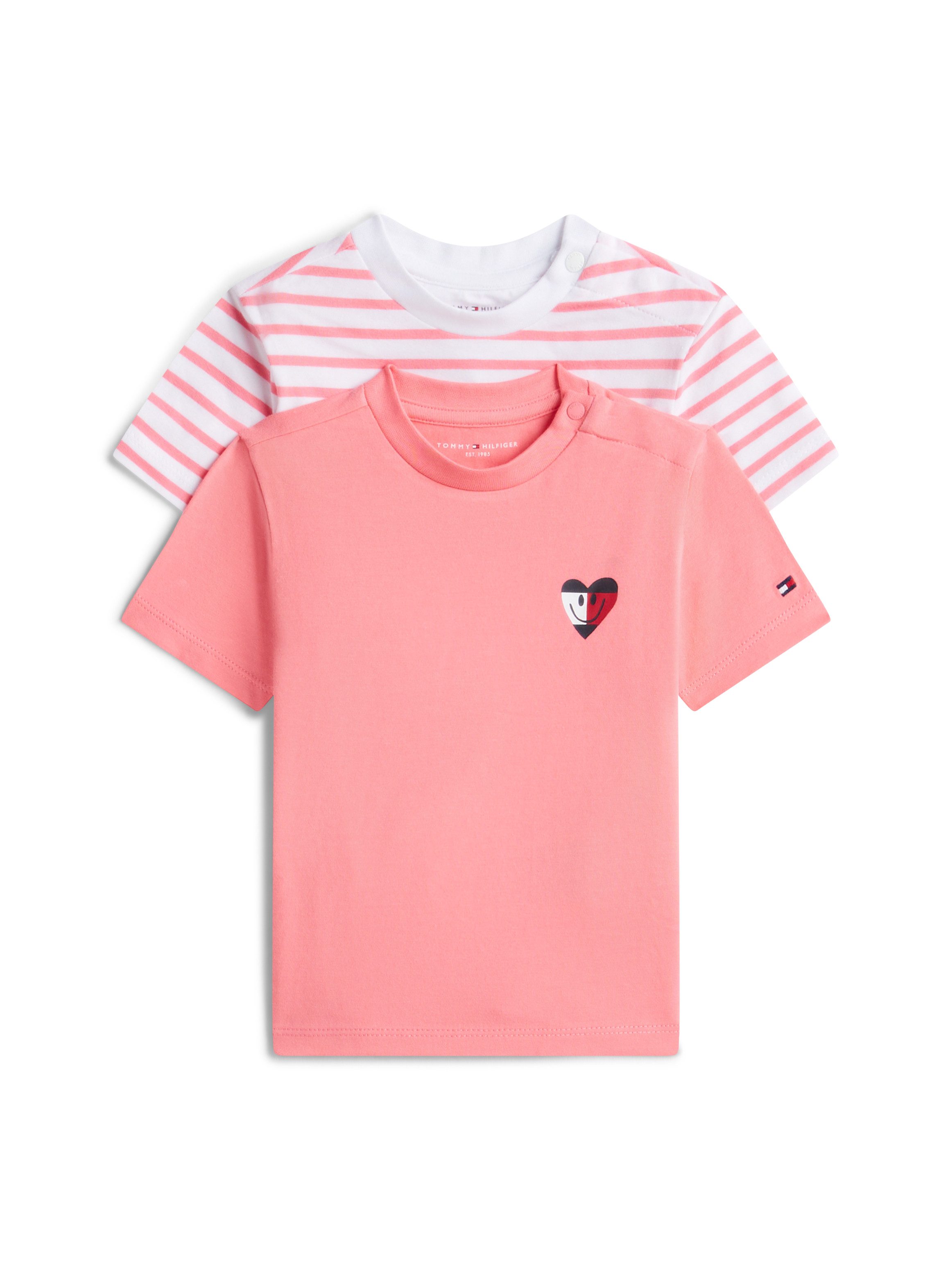 Tommy Hilfiger T-Shirt FLAG SMILE 2 PACK TEE S/S (2-tlg) Regular fit mit Rundhalsausschnitt für Babys