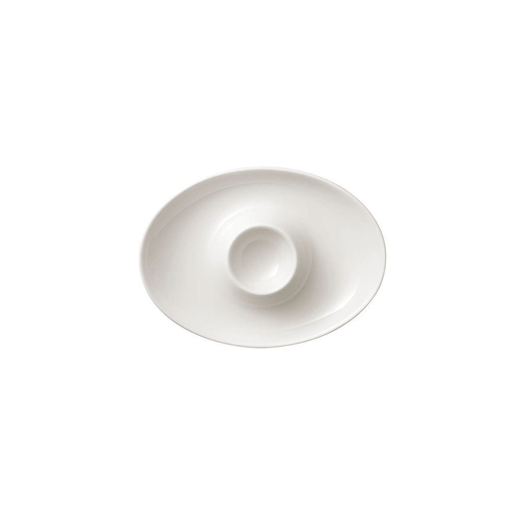 Villeroy & Boch Eierbecher Royal Eierbecher mit Ablage, (1-tlg), Premium Bone Porcelain, mikrow.- & spülm.sicher, Made in Germany