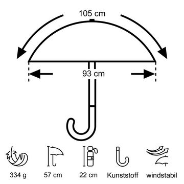 EuroSCHIRM® Trekkingschirm Euroschirm Dainty Automatic reflective Regenschirm