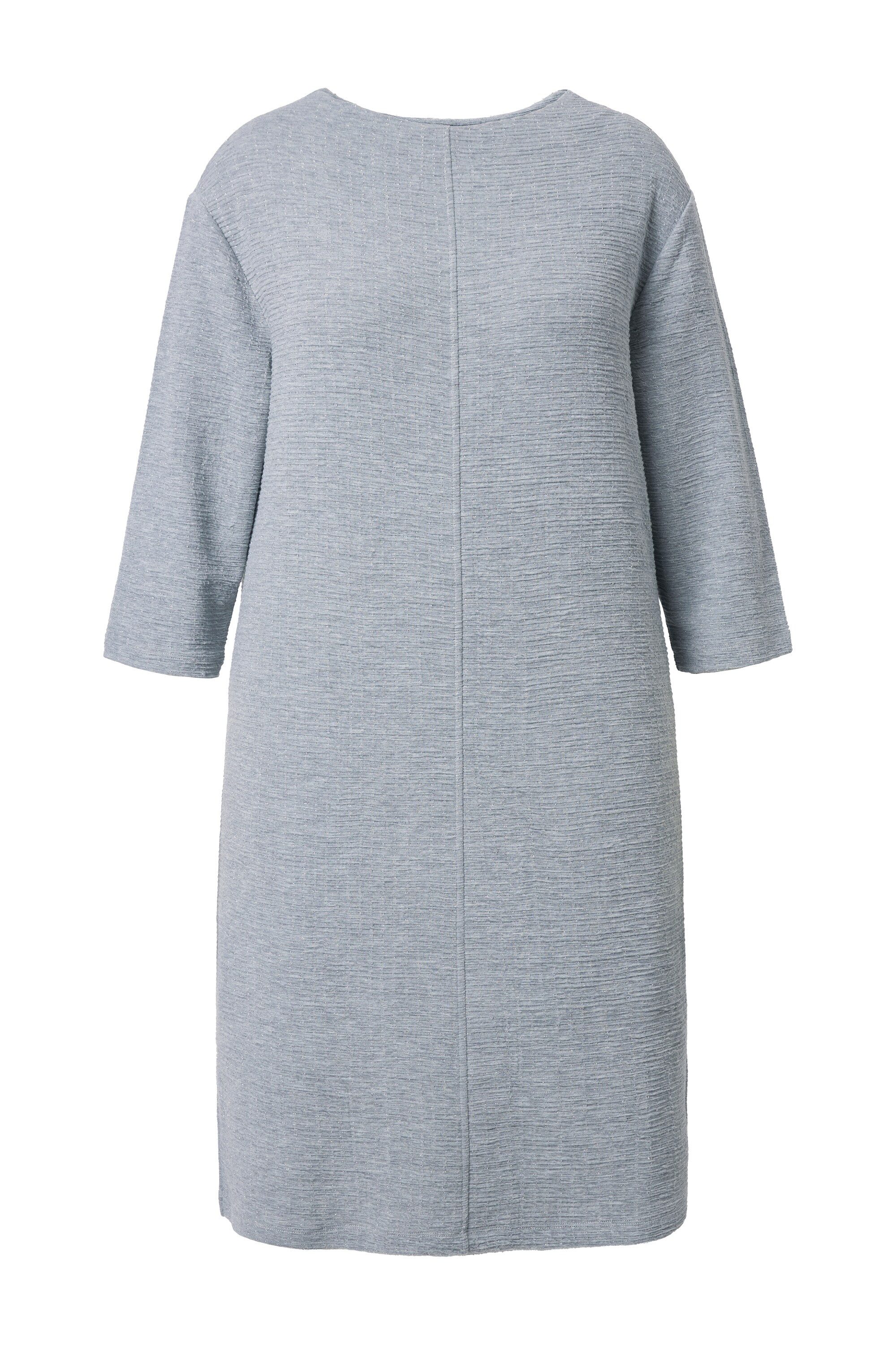 Ulla Popken Minikleid Strickkleid Struktur U-Boot-Ausschnitt 3/4-Arm günstig online kaufen