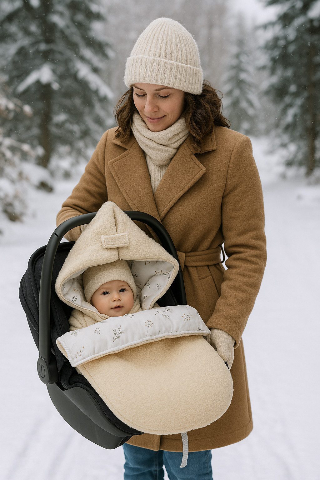BABEES Fußsack Einschlagdecke für Babyschale Kinderwagen BOUCLE Ganzjährig, günstig online kaufen