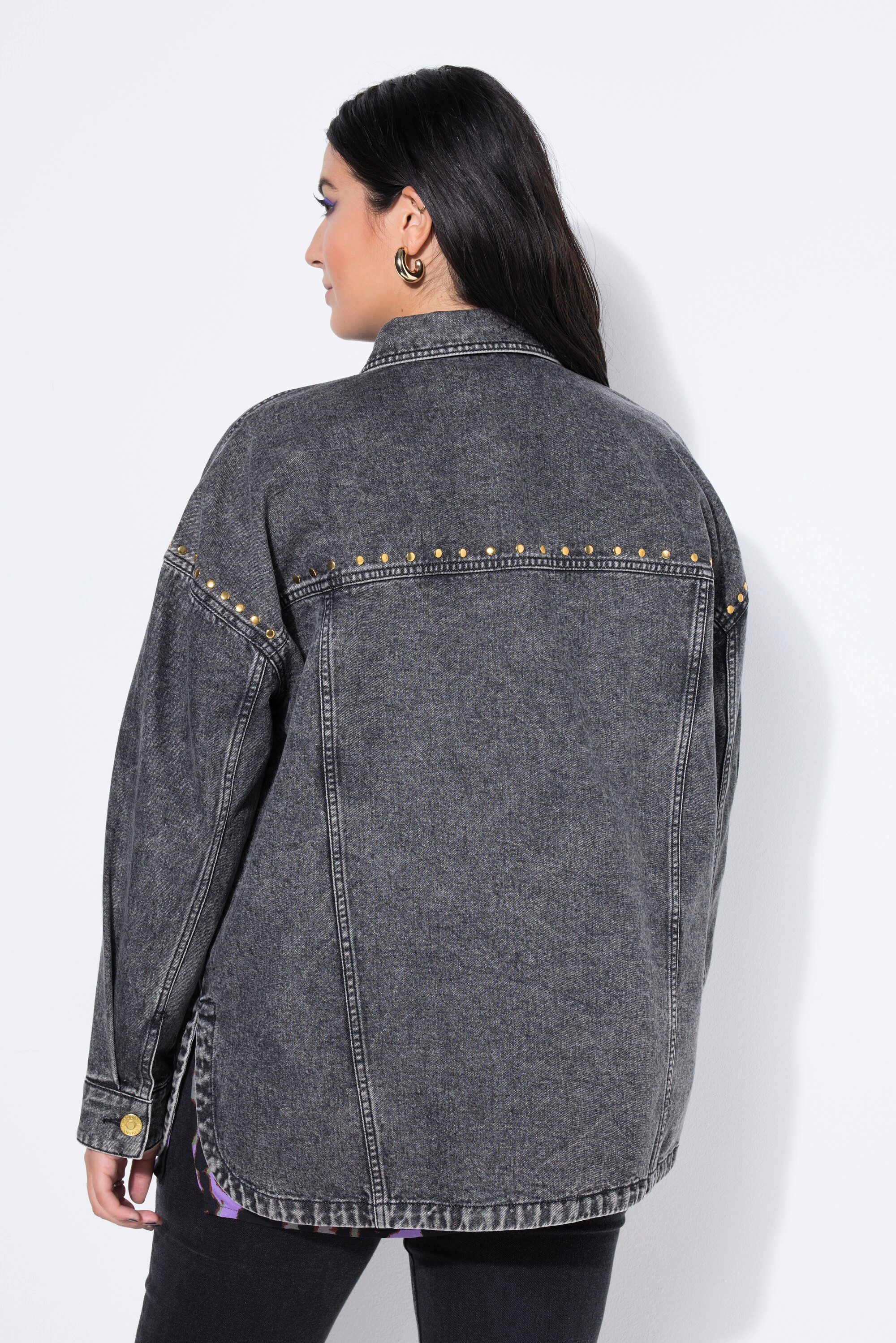 Studio Untold Hemdbluse Jeanshemd oversized Vintage Look