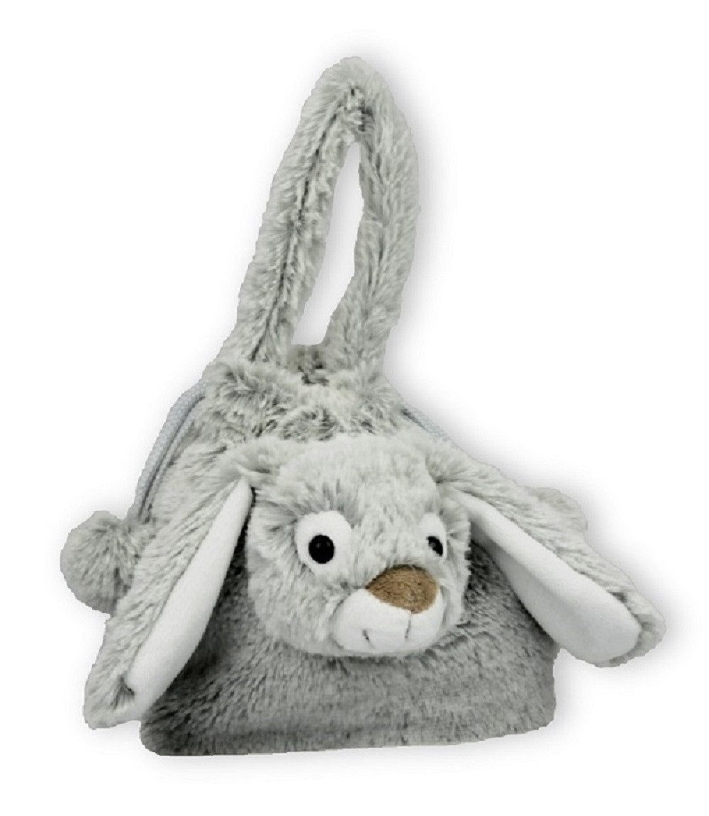 inware Kindergartentasche Plüsch, Beutel Hase, Kindertasche, Handtasche Tiermotiv, Plüschfigur (1-tlg), ideale Geschenk zum Geburtstag, Ostern, Geschenke, Weihnachten