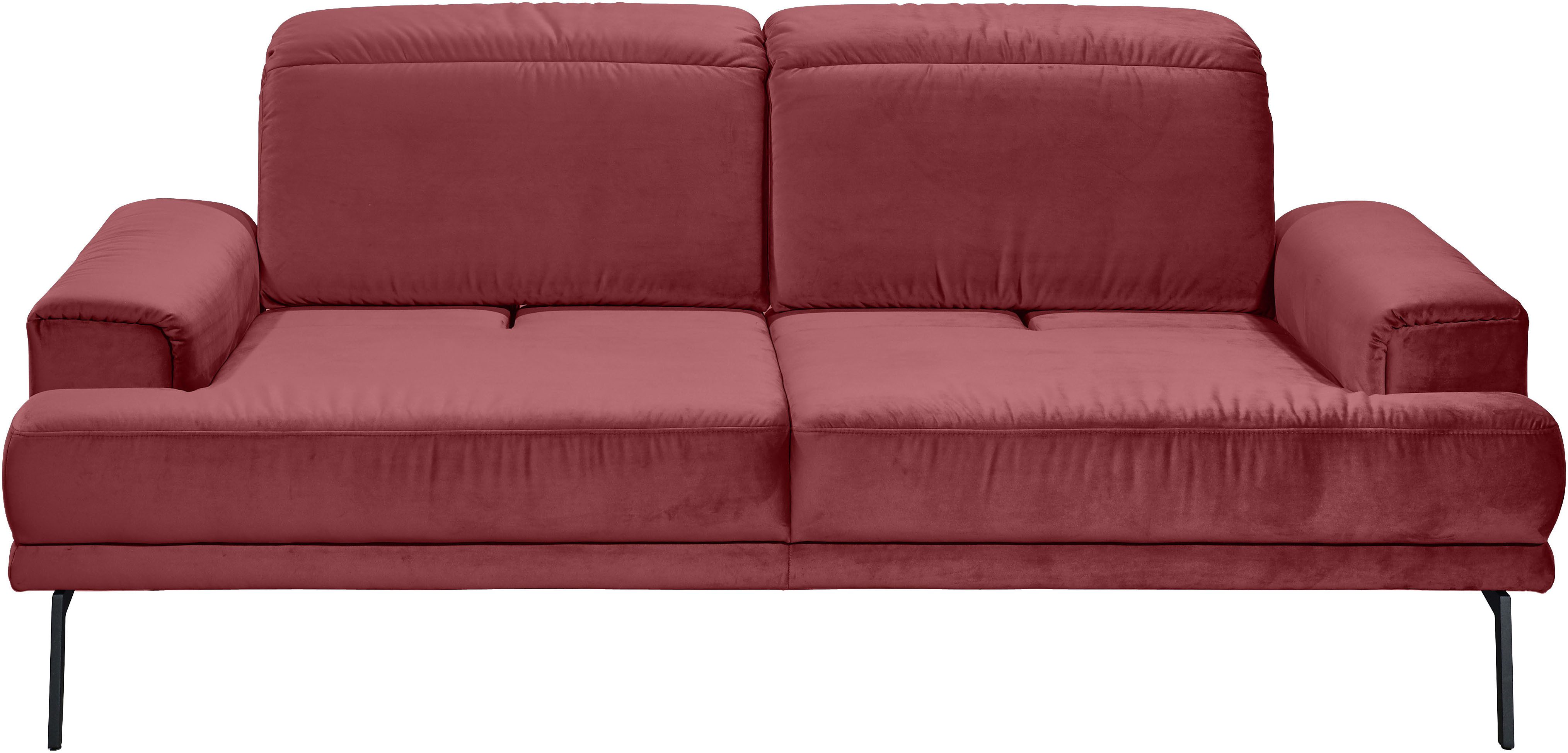 Musterring 2-Sitzer MR 4580, inkl. Kopf- und Sitztiefenverstellung, Fuß schwarz, B198 x T103 cm