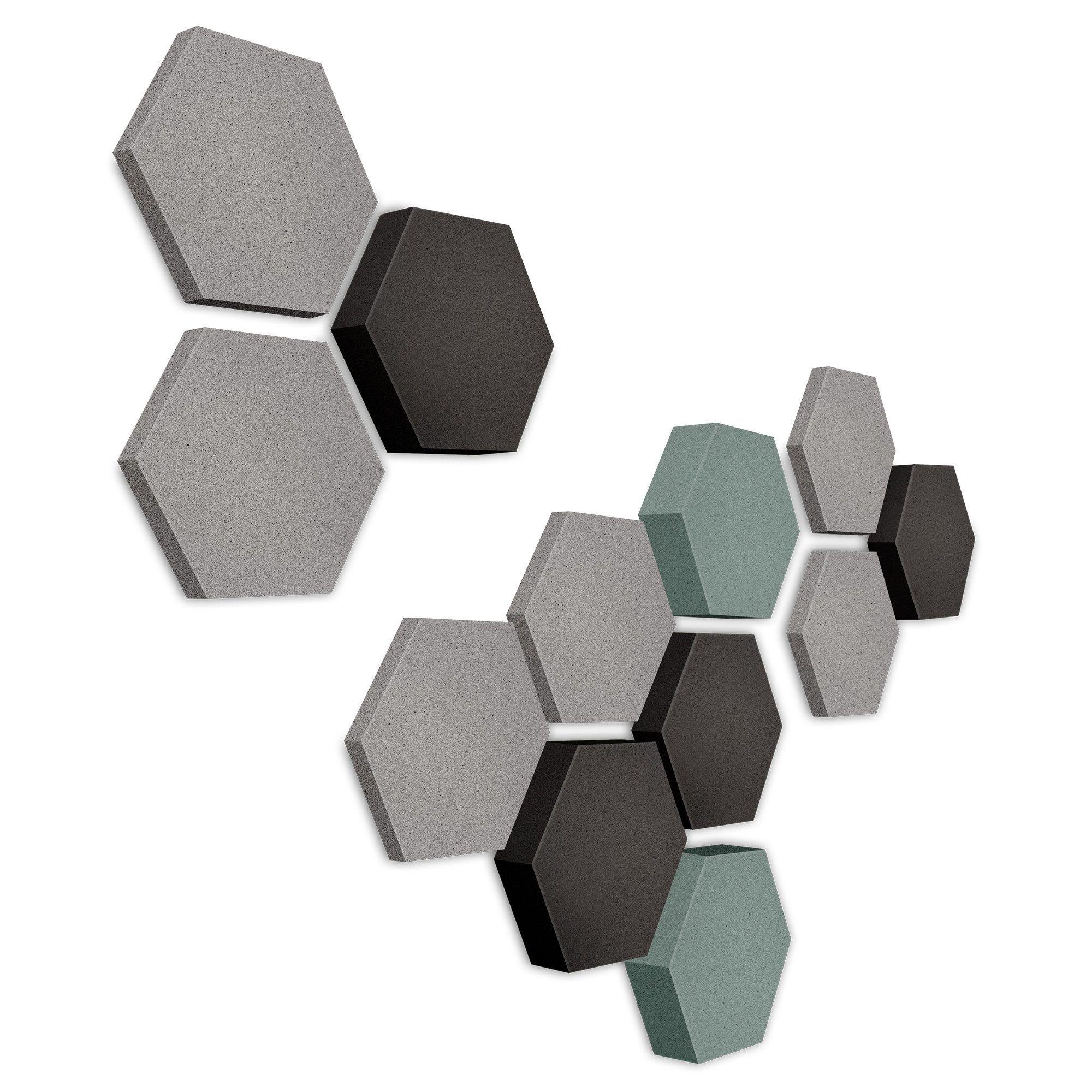 platino24 Akustikplatte platino24 Akustikpaneele 12 Elemente Edition LOFT 3D I Ø 300mm