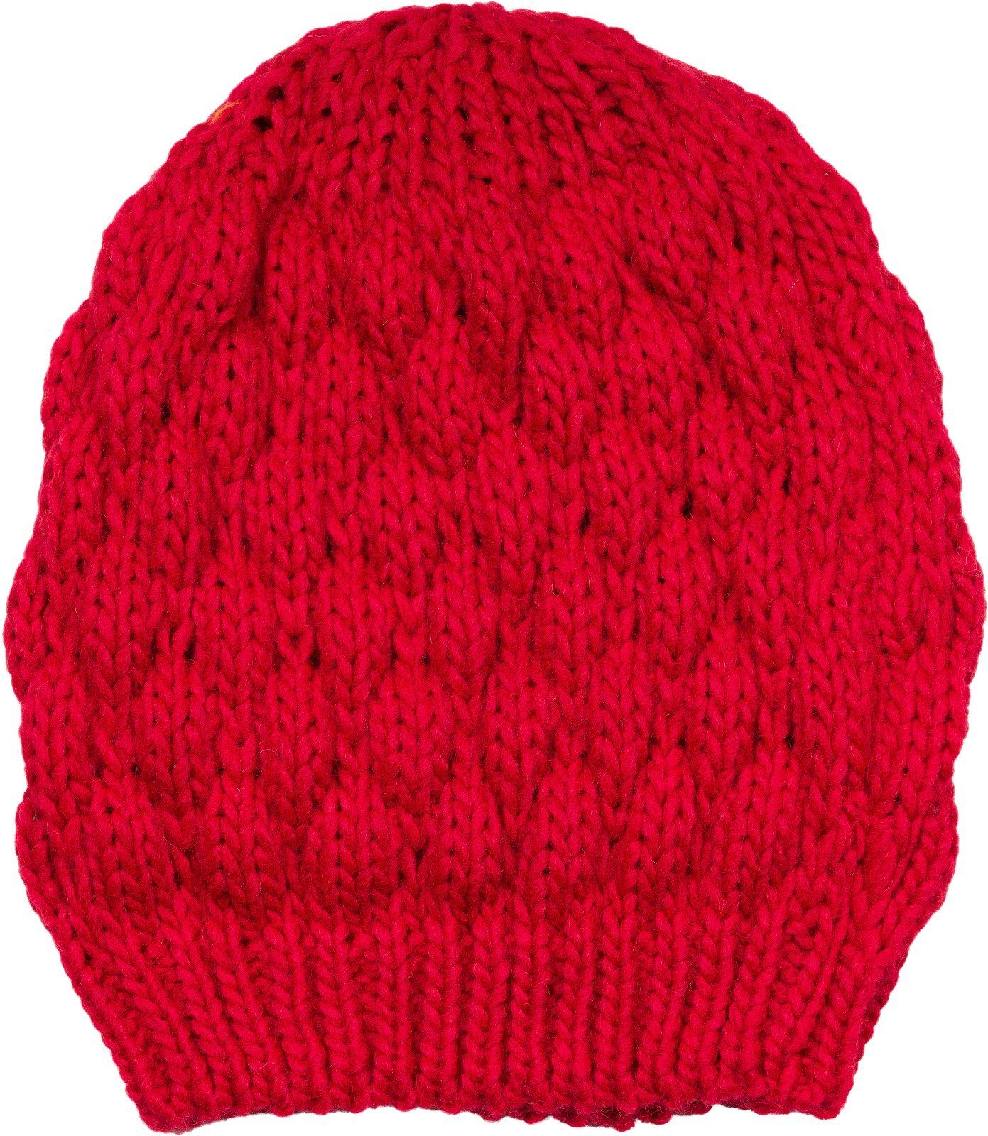 (1-St) mit Strickmütze Strickmütze Bubblemuster styleBREAKER Rot