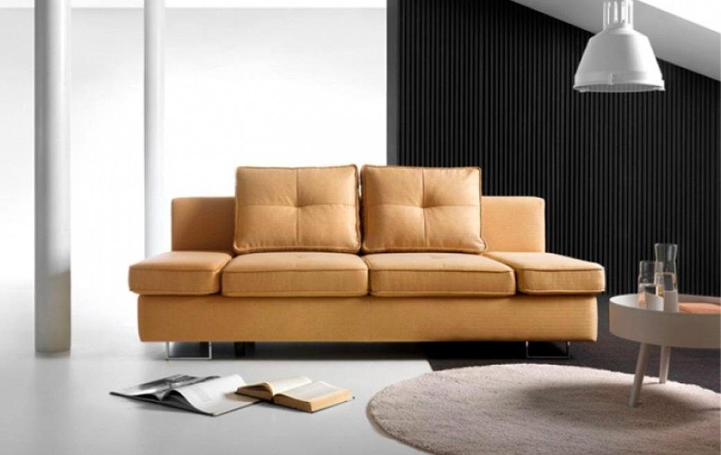 Made 2-Sitzer Sofa Polstersofa 1 in JVmoebel Zweisitzer Sitzer Europe Teile, Modern Couch Braun 2 Möbel,
