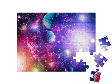 puzzleYOU Puzzle Planeten, Sterne und Galaxien im Weltraum, 48 Puzzleteile, puzzleYOU-Kollektionen