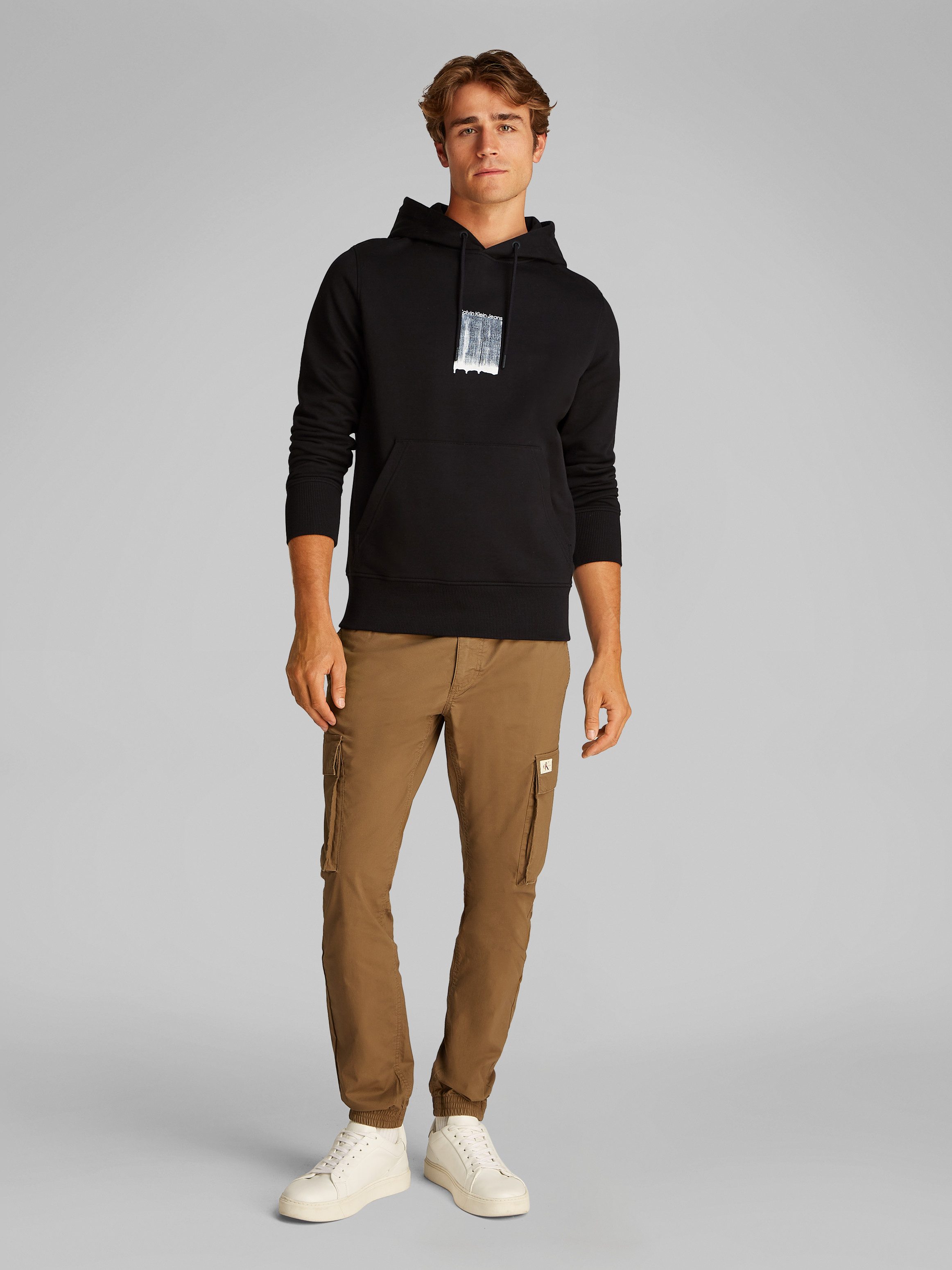 Calvin Klein Jeans Hoodie BRUSH STROKE GRAPHIC HOODIE mit Logodruck