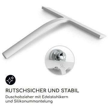 Gütewerk by blumfeldt Duschabzieher Blaze Duschabzieher 23 cm, (Set), Duschabzieher mit Silikonumhüllung Badzimmer Bad Sanitär