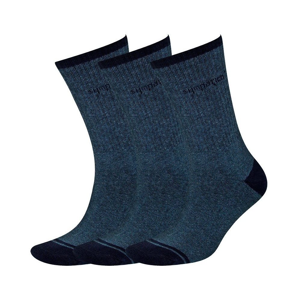 Sympatico Tennissocken Crew (Baumwolle) jeansblau - 3 Paar günstig online kaufen