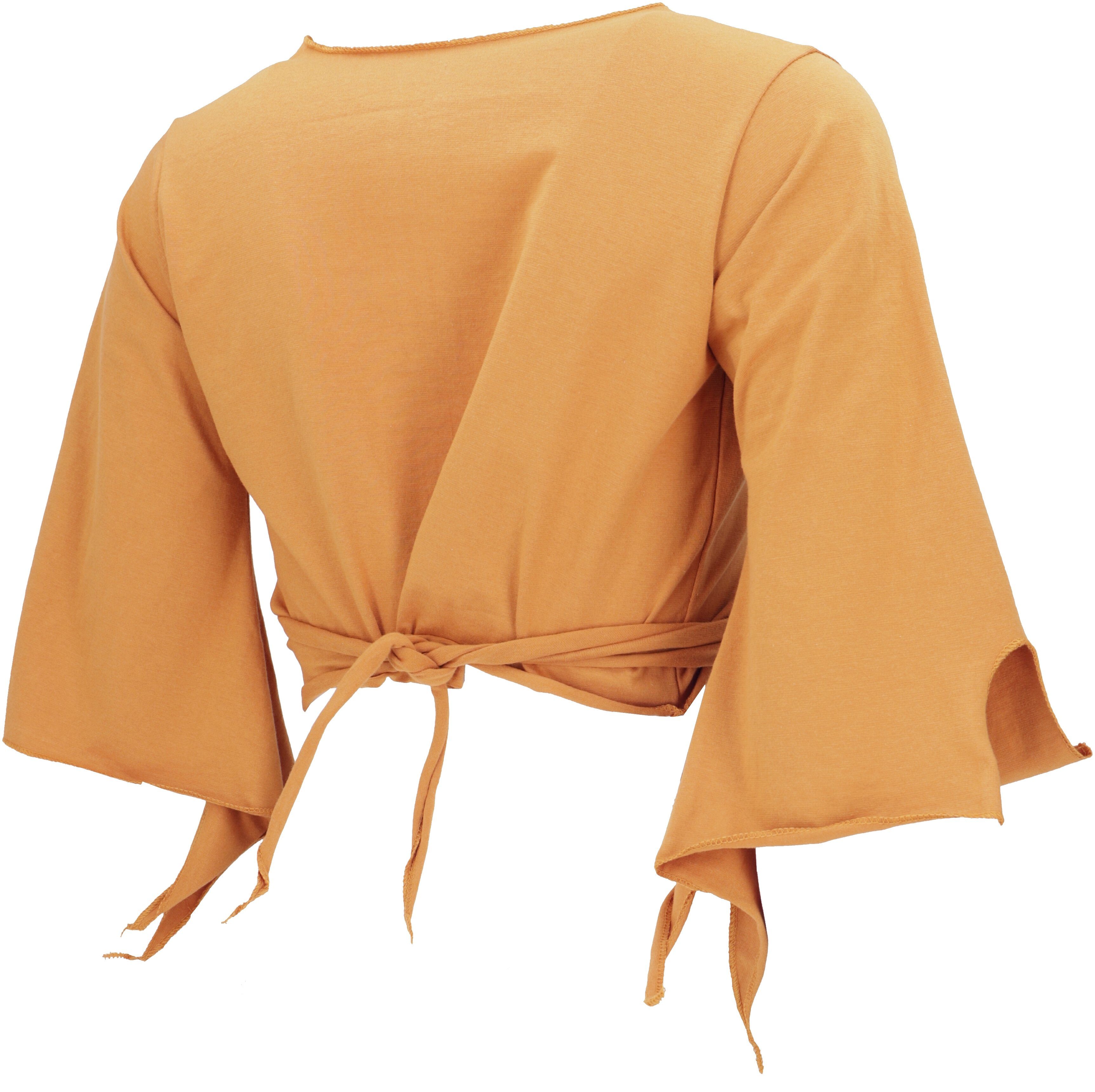 Guru-Shop T-Shirt Elfen Top, Top Goa-chic, Wickeltop - curry Festival, Ethno Style, alternative Bekleidung – Bild 4 von 5