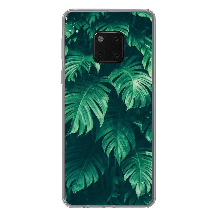MuchoWow Handyhülle Monstera - Blätter - Pflanzen - Dschungel - Natur Handyhülle Huawei Mate 20 Pro Handy Case Silikon Bumper Case