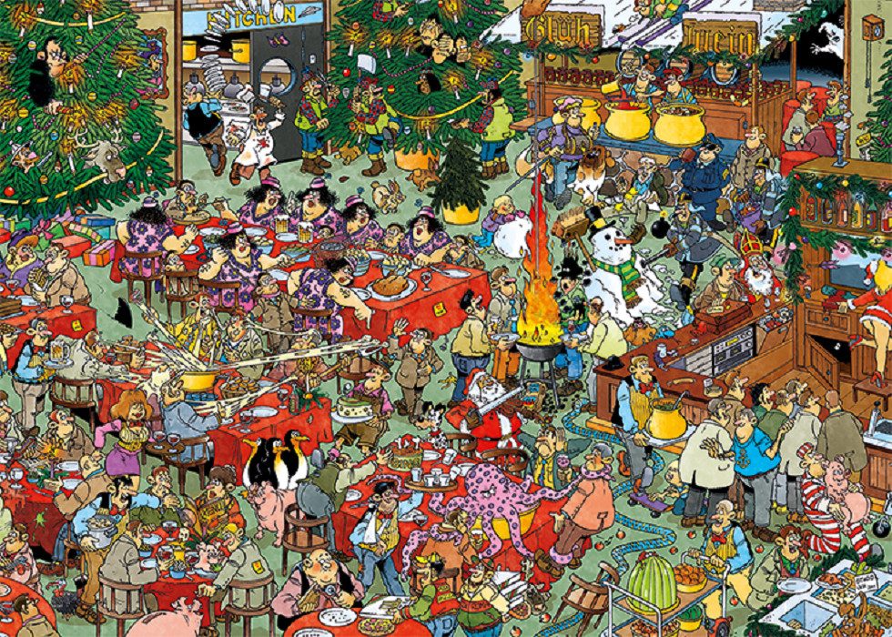 Jan van Haasteren Puzzle Jan van Haasteren Weihnachtsgeschenke 2x1000 Teile günstig online kaufen