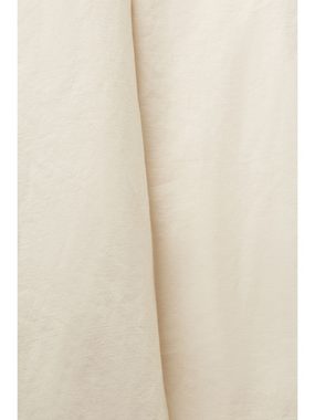 Esprit Stoffhose Hose mit geknöpftem Bund aus Baumwolle-Leinen-Mix