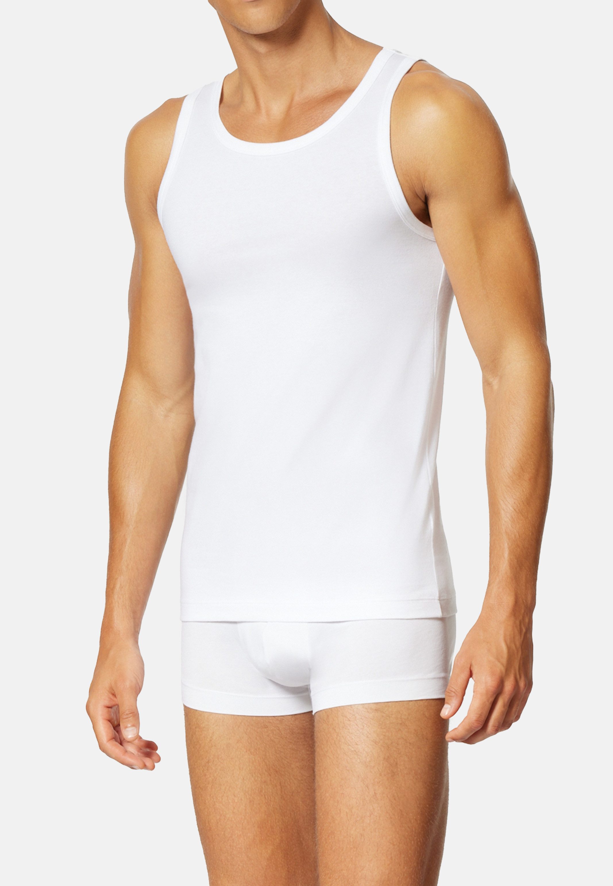 uncover by SCHIESSER Unterhemd 4er Pack Basic (Spar-Set, 4-St) Unterhemd / Tanktop - Baumwolle - Unterhemden mit perfekter Passform