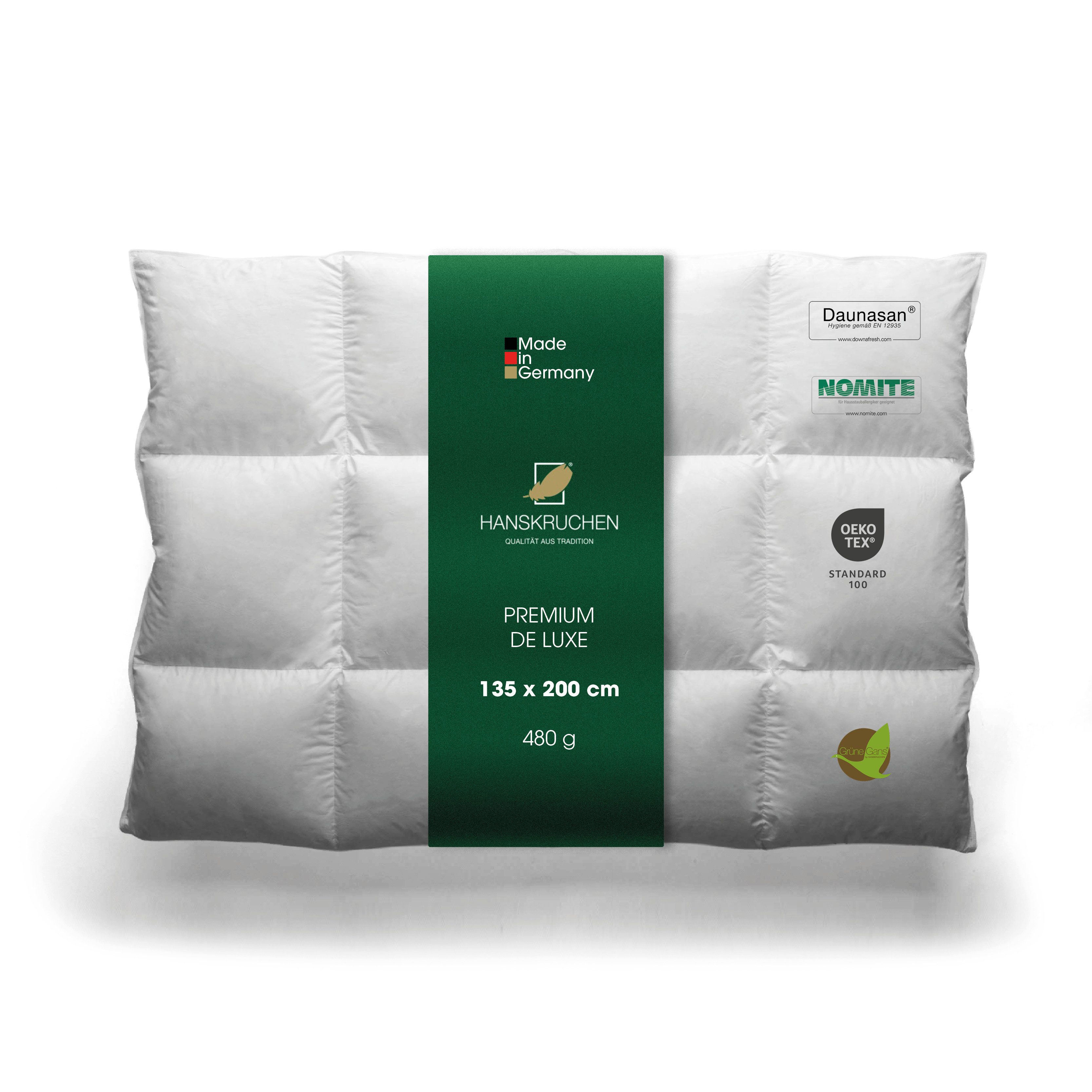 HANSKRUCHEN Daunenbettdecke Premium de Luxe, Füllung: 90% Daunen, 10% Feder günstig online kaufen