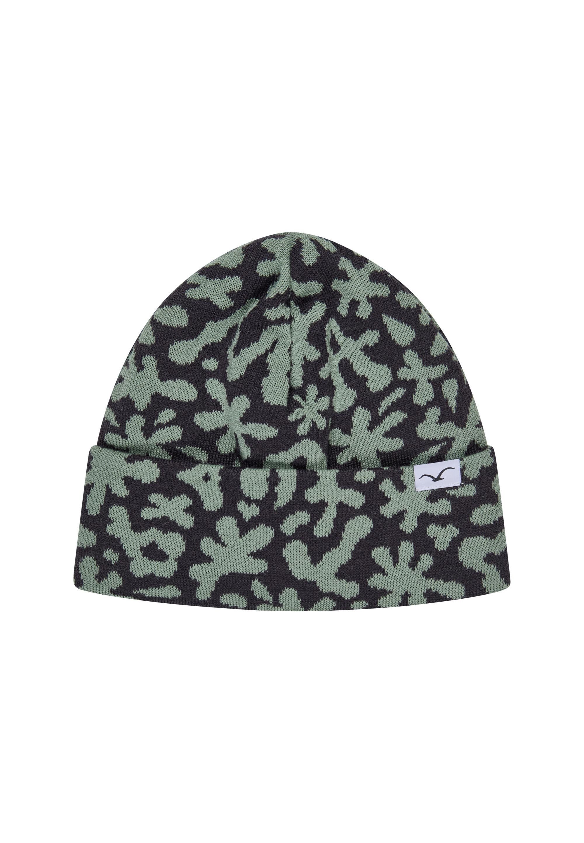 Cleptomanicx Beanie Oh! mit zweifarbigem Allover-Muster