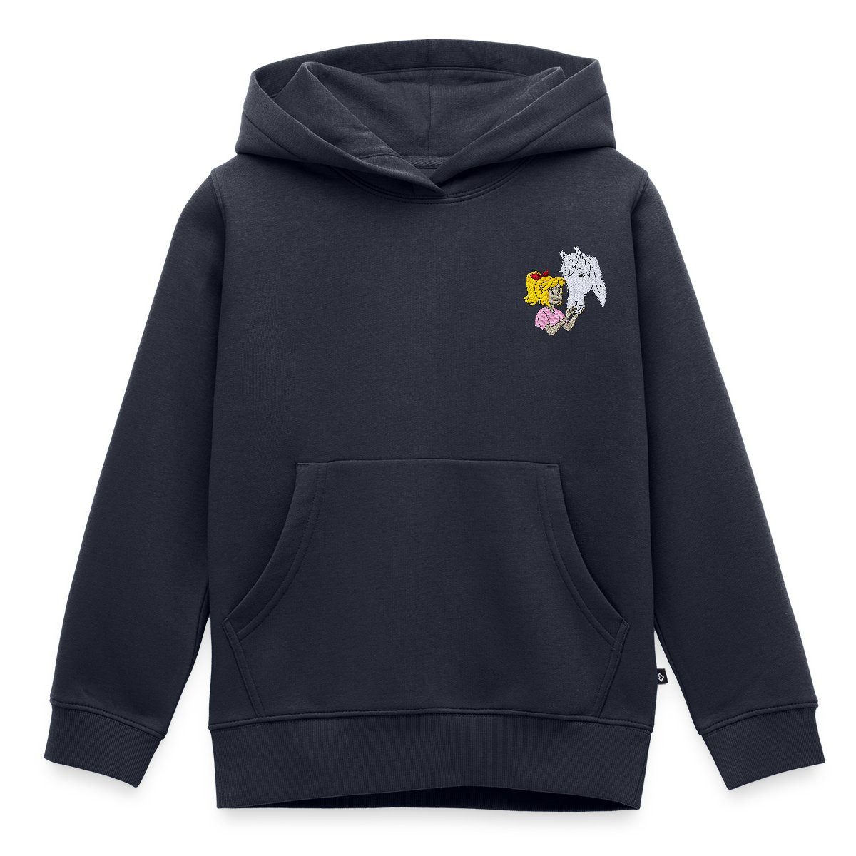 Spreadshirt Hoodie Bibi & Tina Bibi und Sabrina Stick REGULAR FIT Kinder/Teenager Premium (1-tlg)