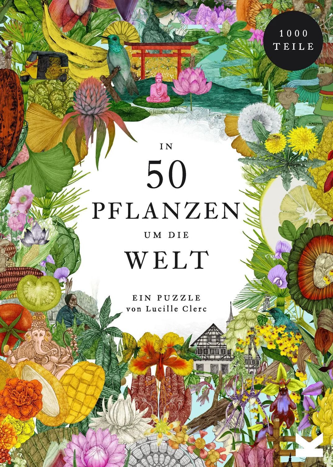 Laurence King Puzzle In 50 Pflanzen um die Welt, 1000 Puzzleteile