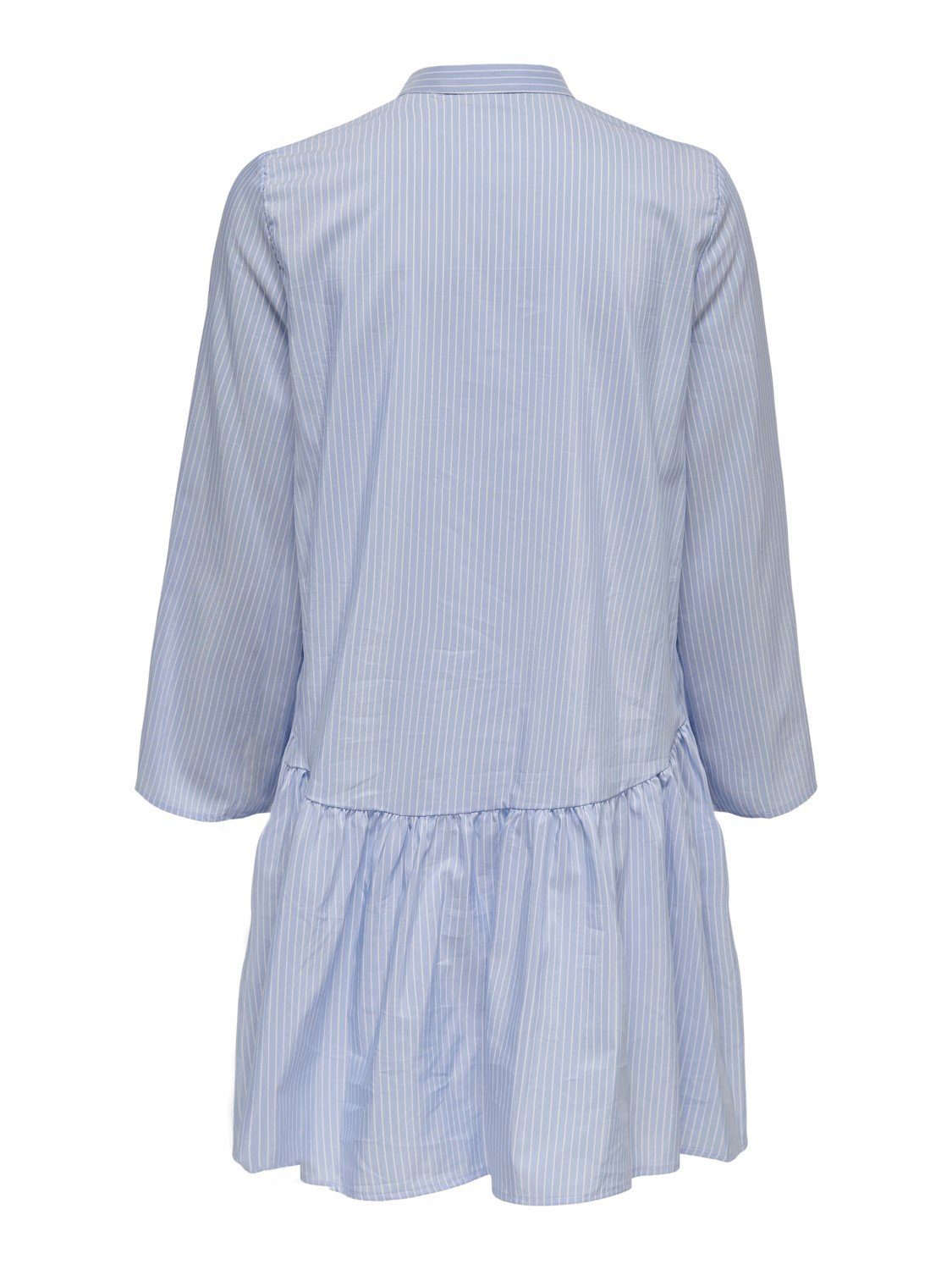 in 3/4 Gestreiftes Tunika 4010 Dress Hellblau (kurz, Blusenkleid 1-tlg) Hemd Shirtkleid ONLY Arm ONLDITTE